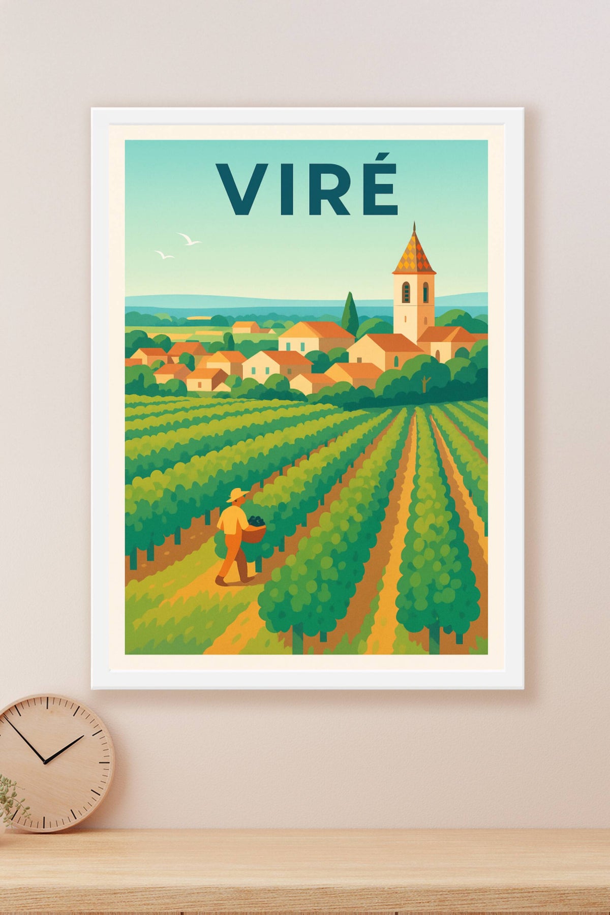 Affiche de Viré - Douceur et vignobles en Bourgogne