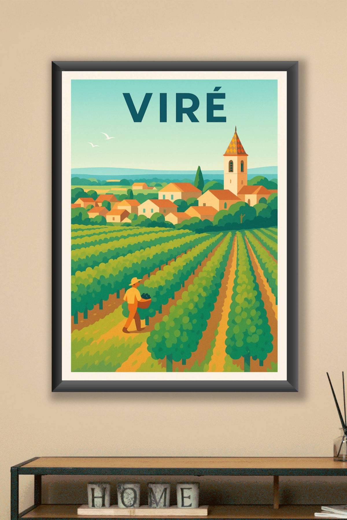 Affiche de Viré - Douceur et vignobles en Bourgogne