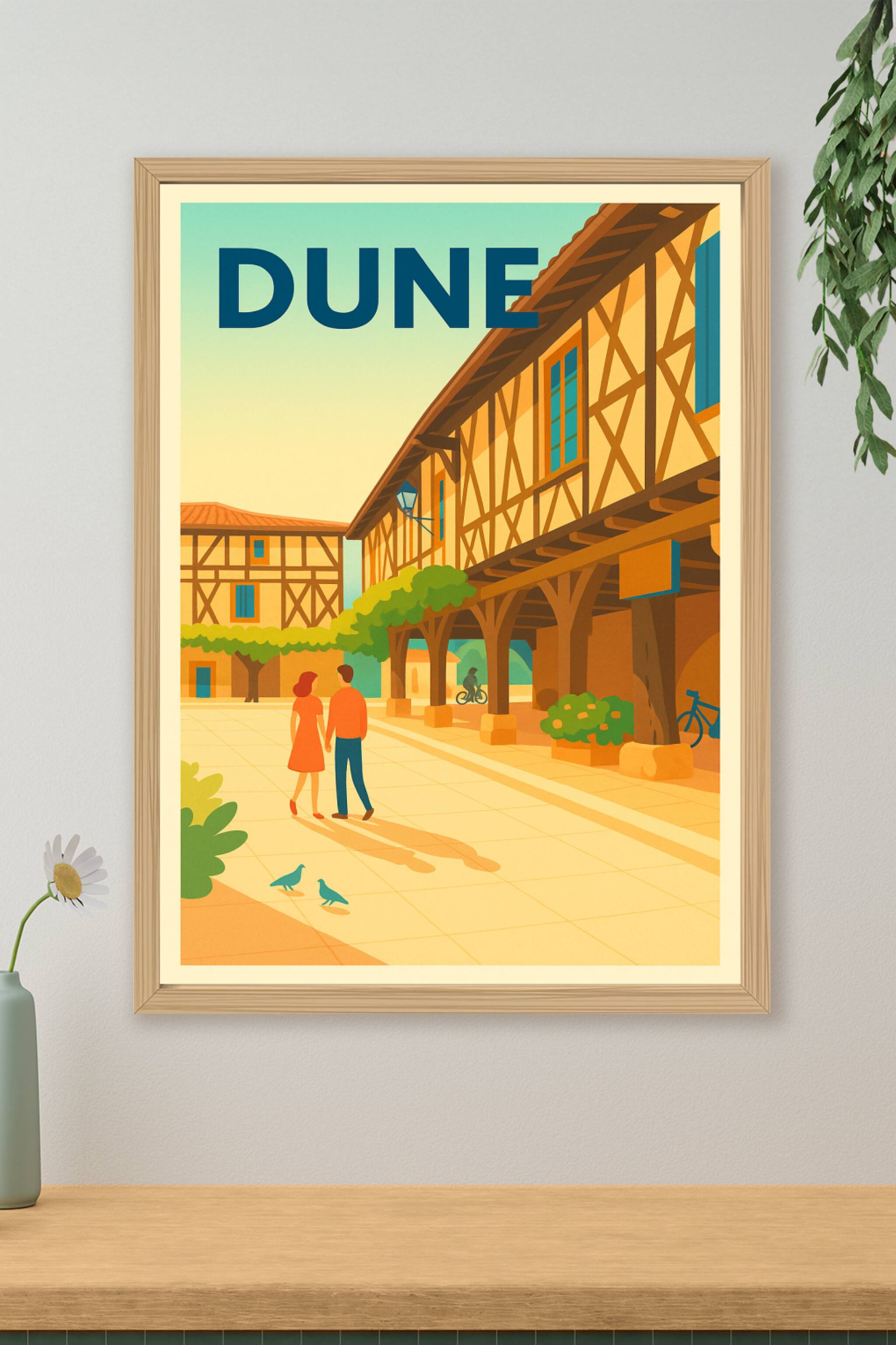Affiche de Dunes - Charme et sérénité au cœur des ruelles anciennes