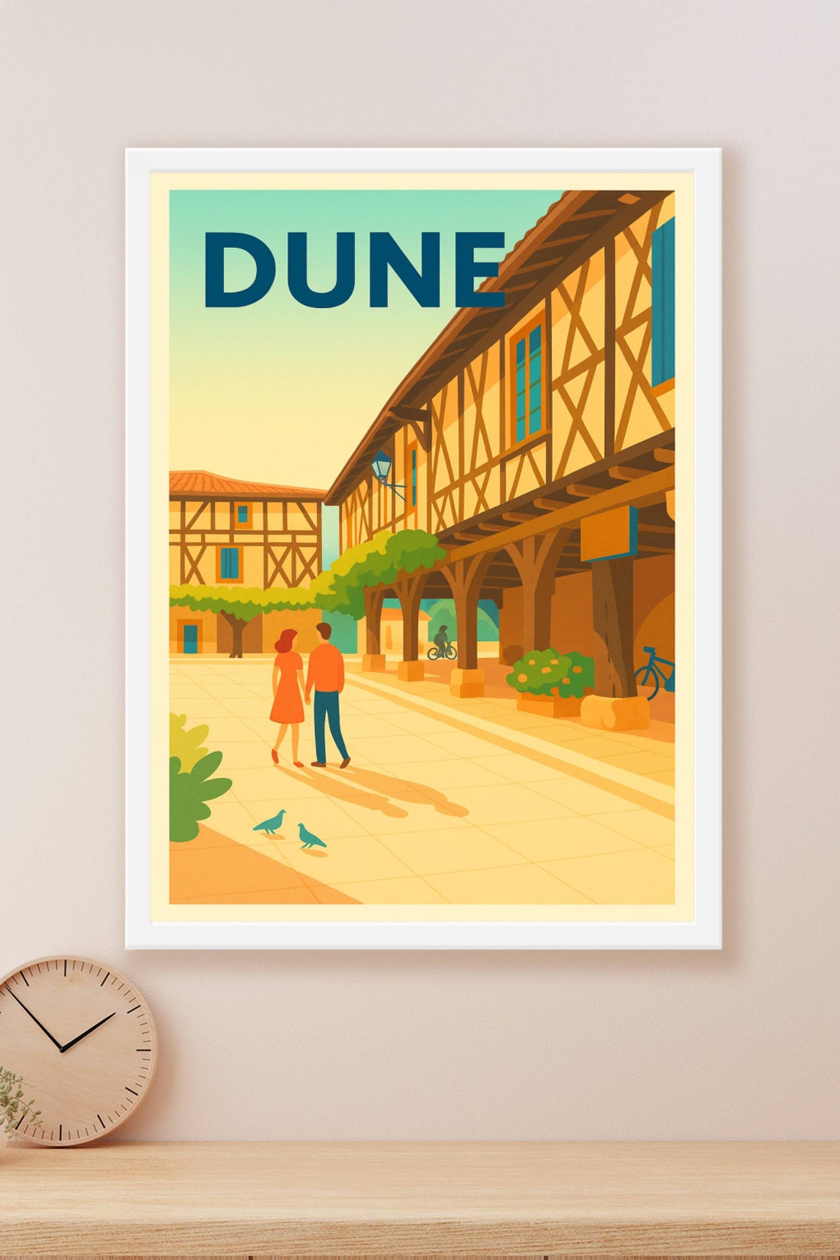Affiche de Dunes - Charme et sérénité au cœur des ruelles anciennes