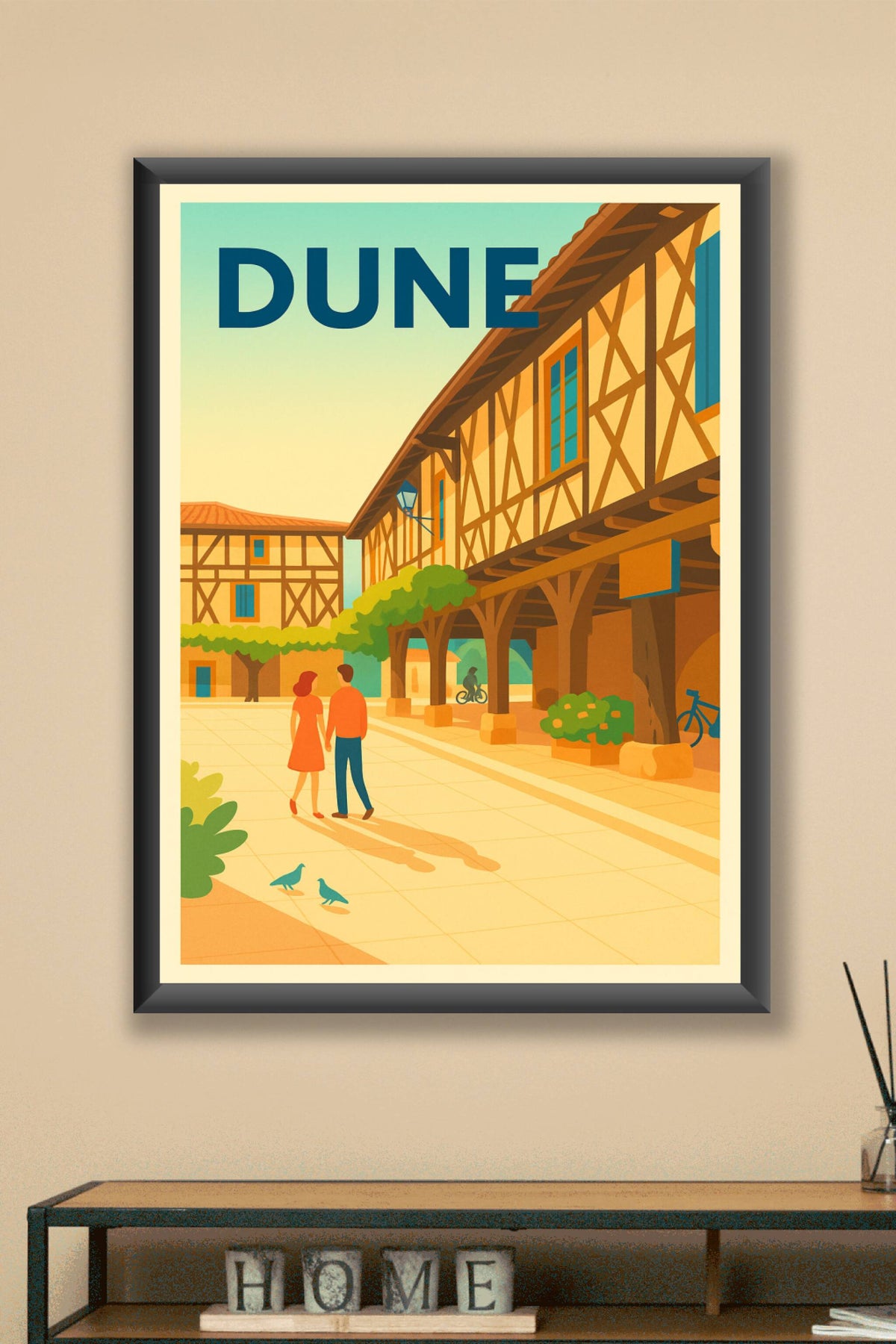 Affiche de Dunes - Charme et sérénité au cœur des ruelles anciennes