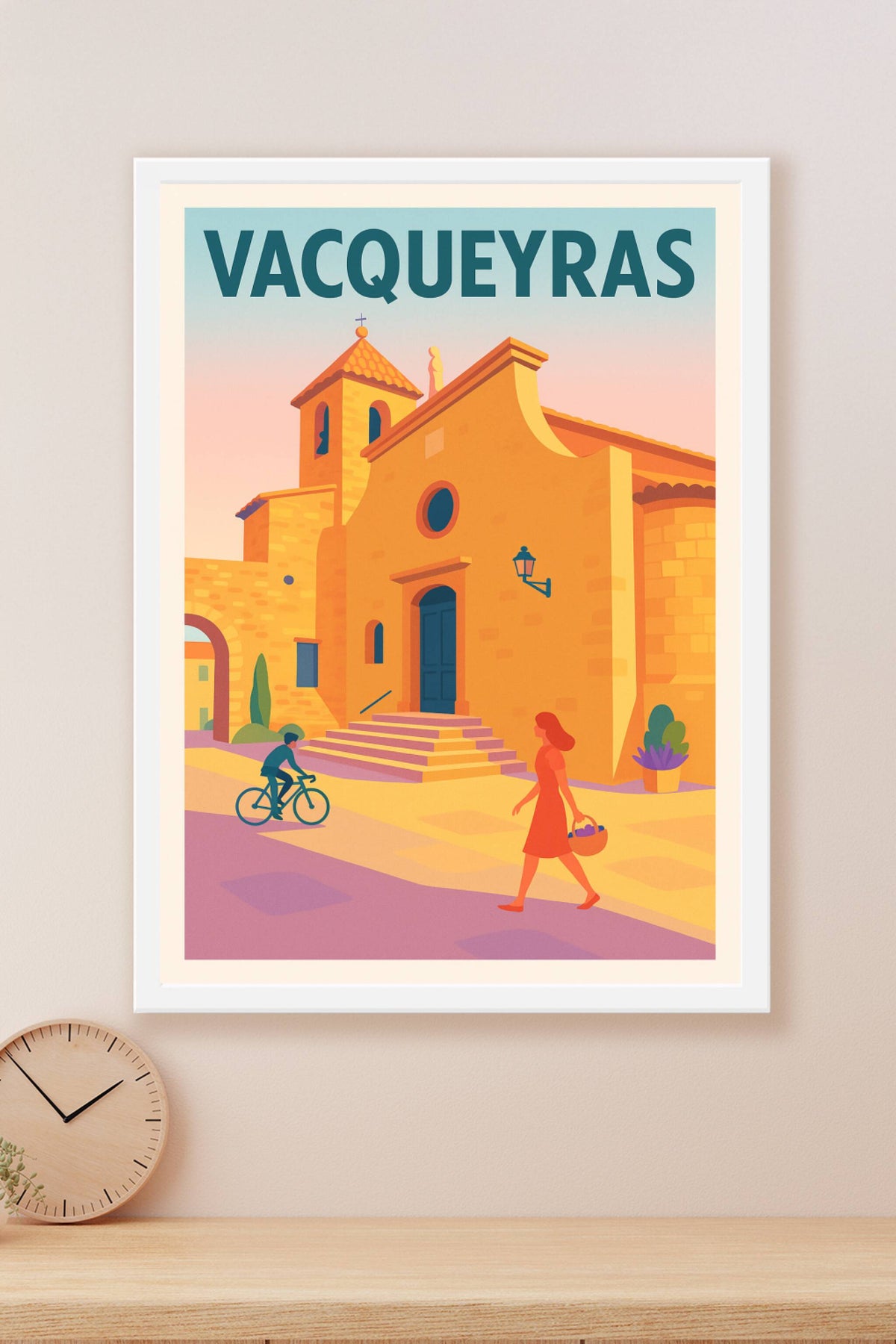 Affiche de Vacqueyras - Charme authentique en Provence