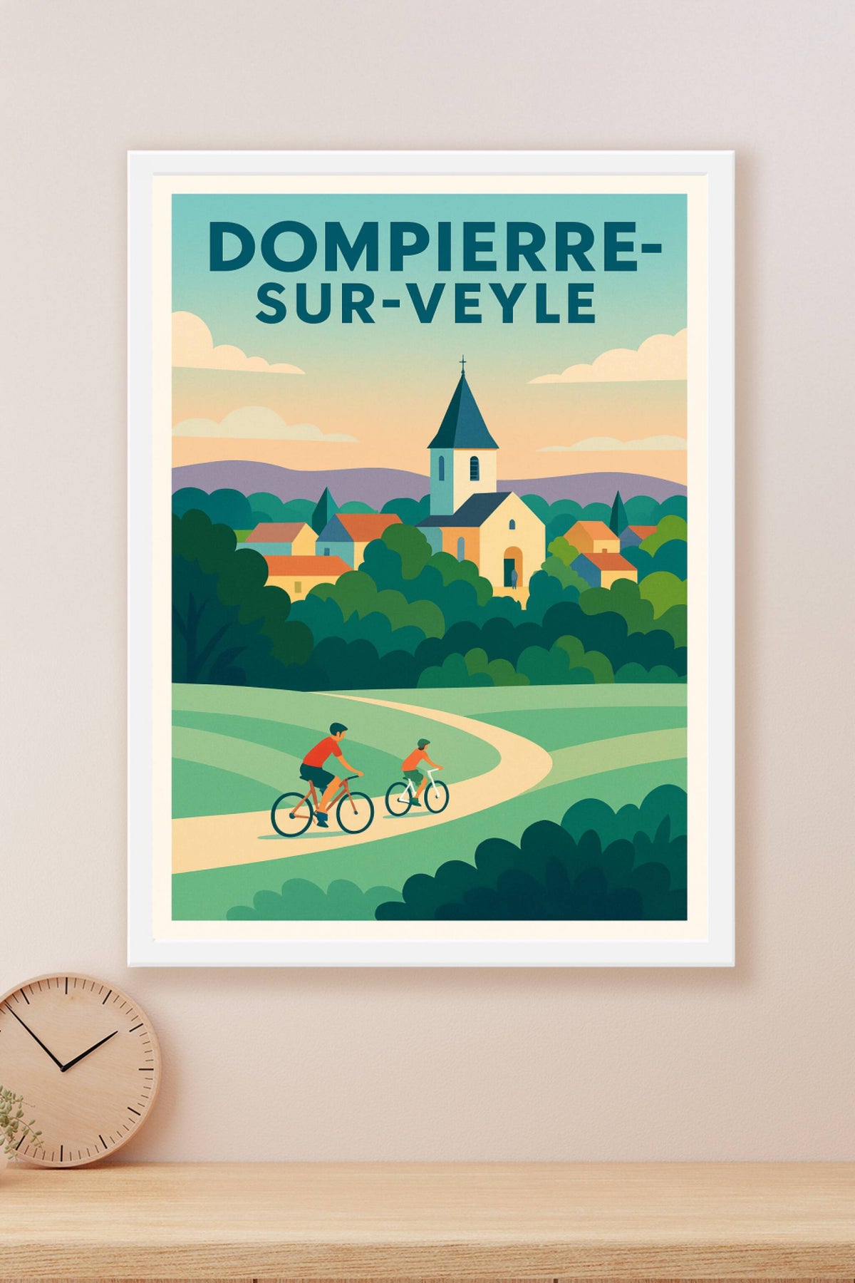 Affiche de Dompierre-sur-Veyle - Escapade paisible à vélo
