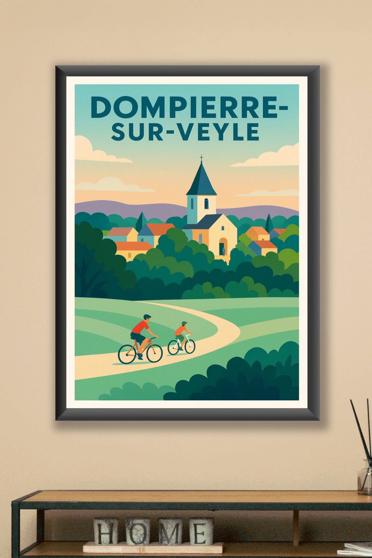 Affiche de Dompierre-sur-Veyle - Escapade paisible à vélo