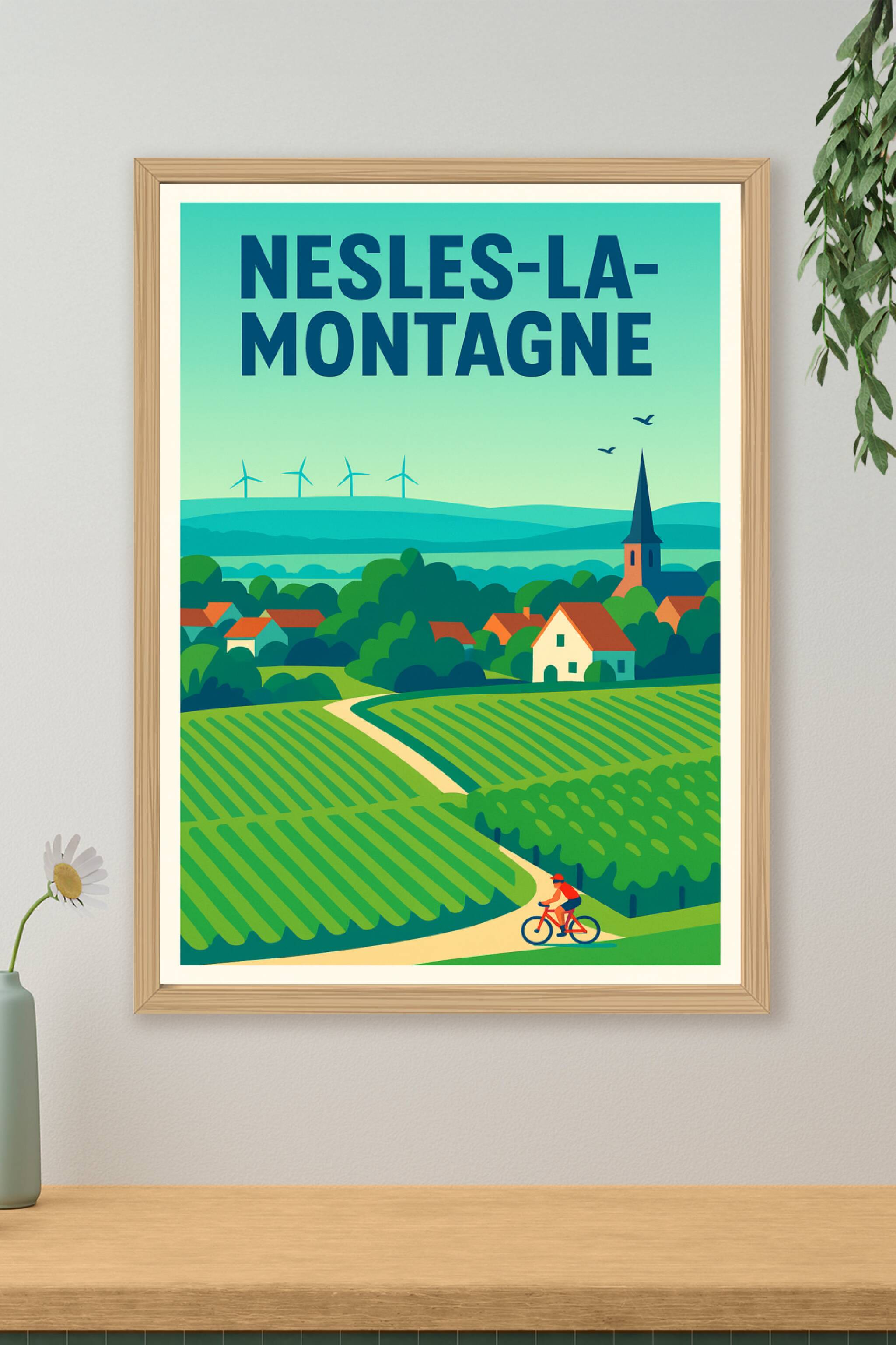 Affiche de Nesles-la-Montagne - Charme bucolique et nature préservée