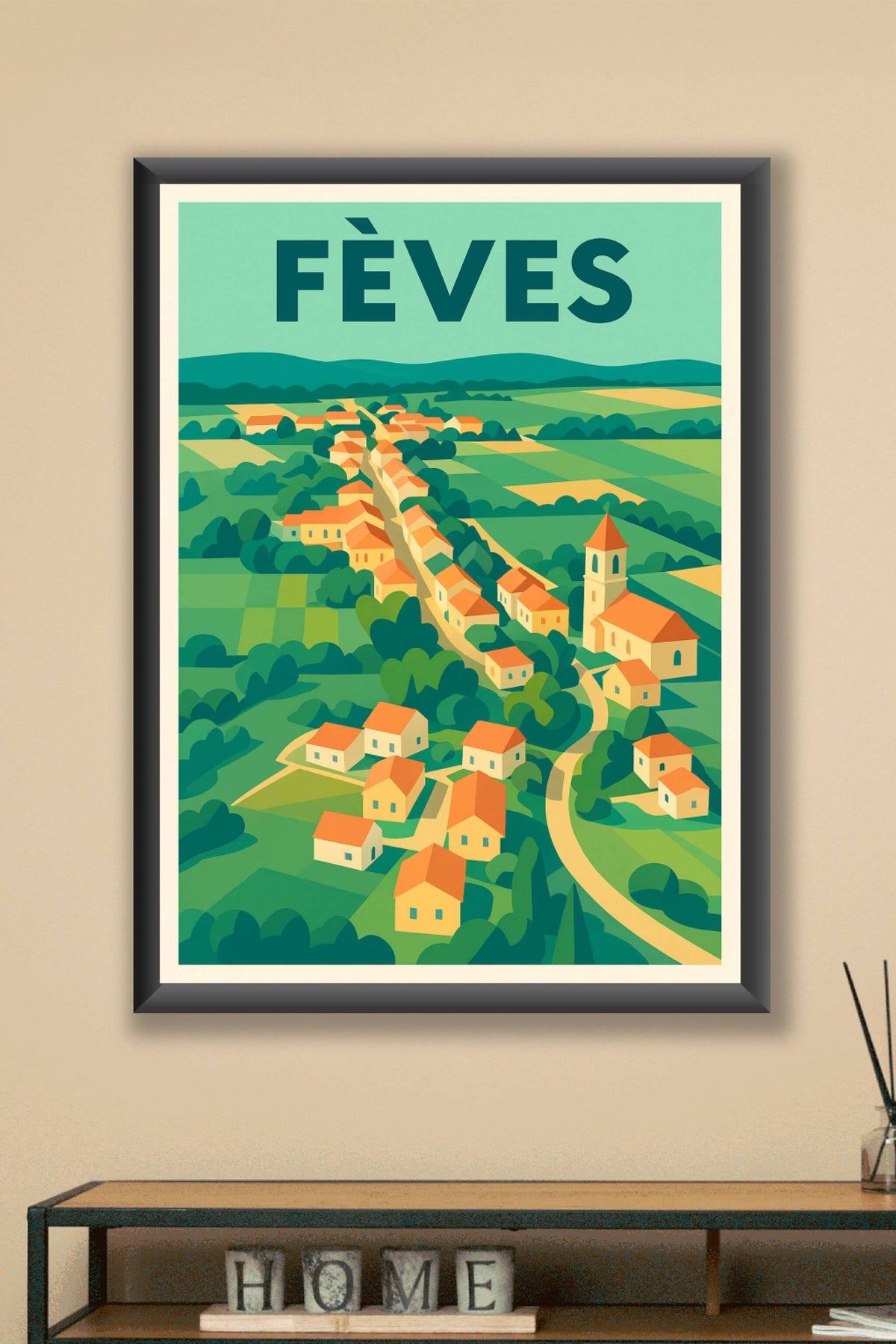Affiche de Fèves - Charme rural et douceur de campagne