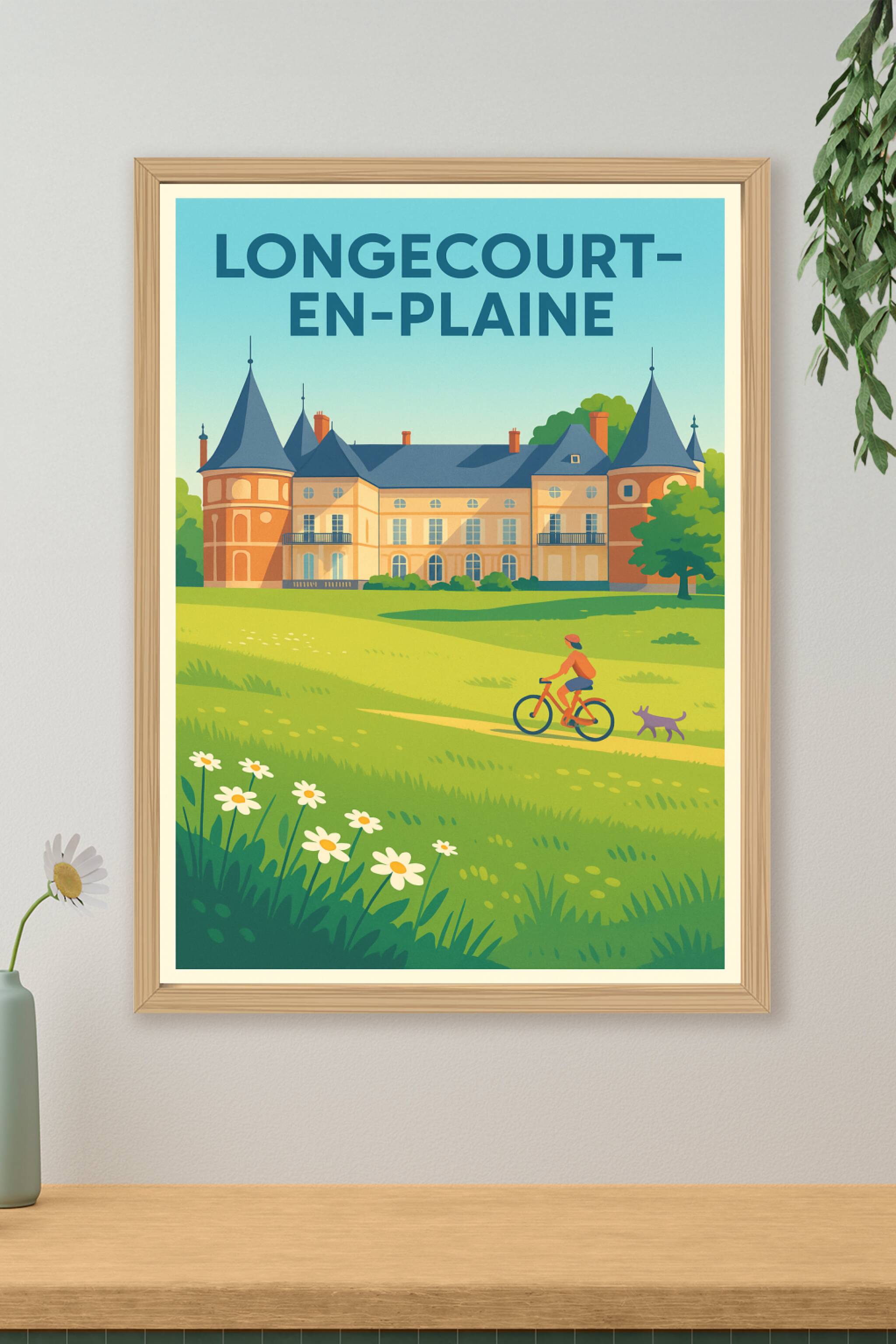 Affiche de Longecourt-en-Plaine - L'élégance champêtre à portée de regard