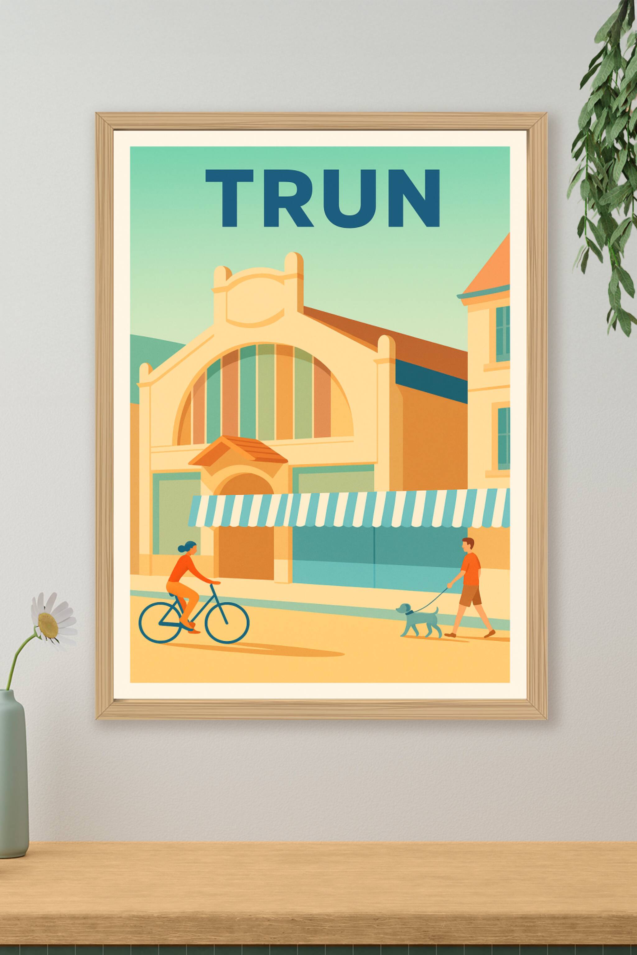 Affiche de Trun - Douceur de vie au cœur de la Normandie