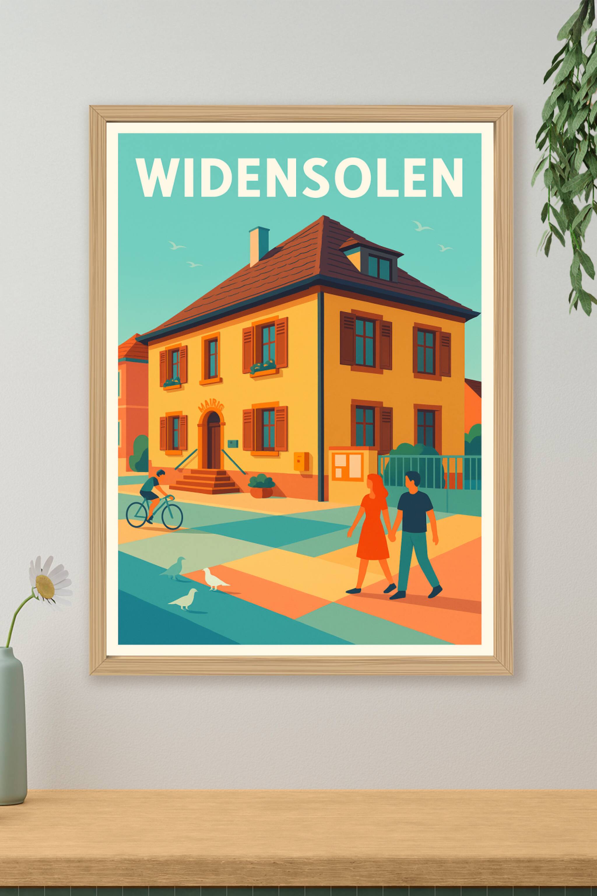 Affiche de Widensolen - Charme paisible et couleurs éclatantes
