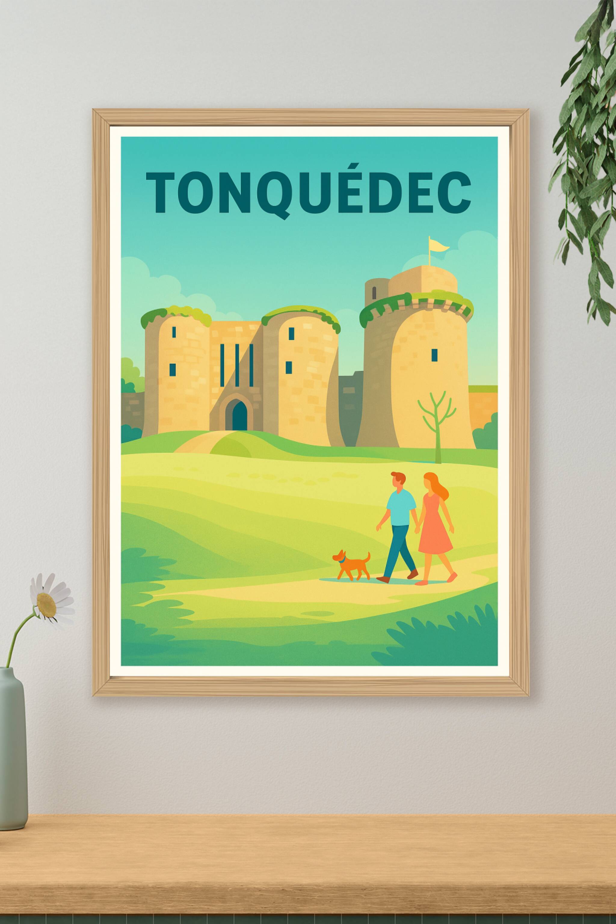 Affiche de Tonquédec - Une escapade paisible au château médiéval