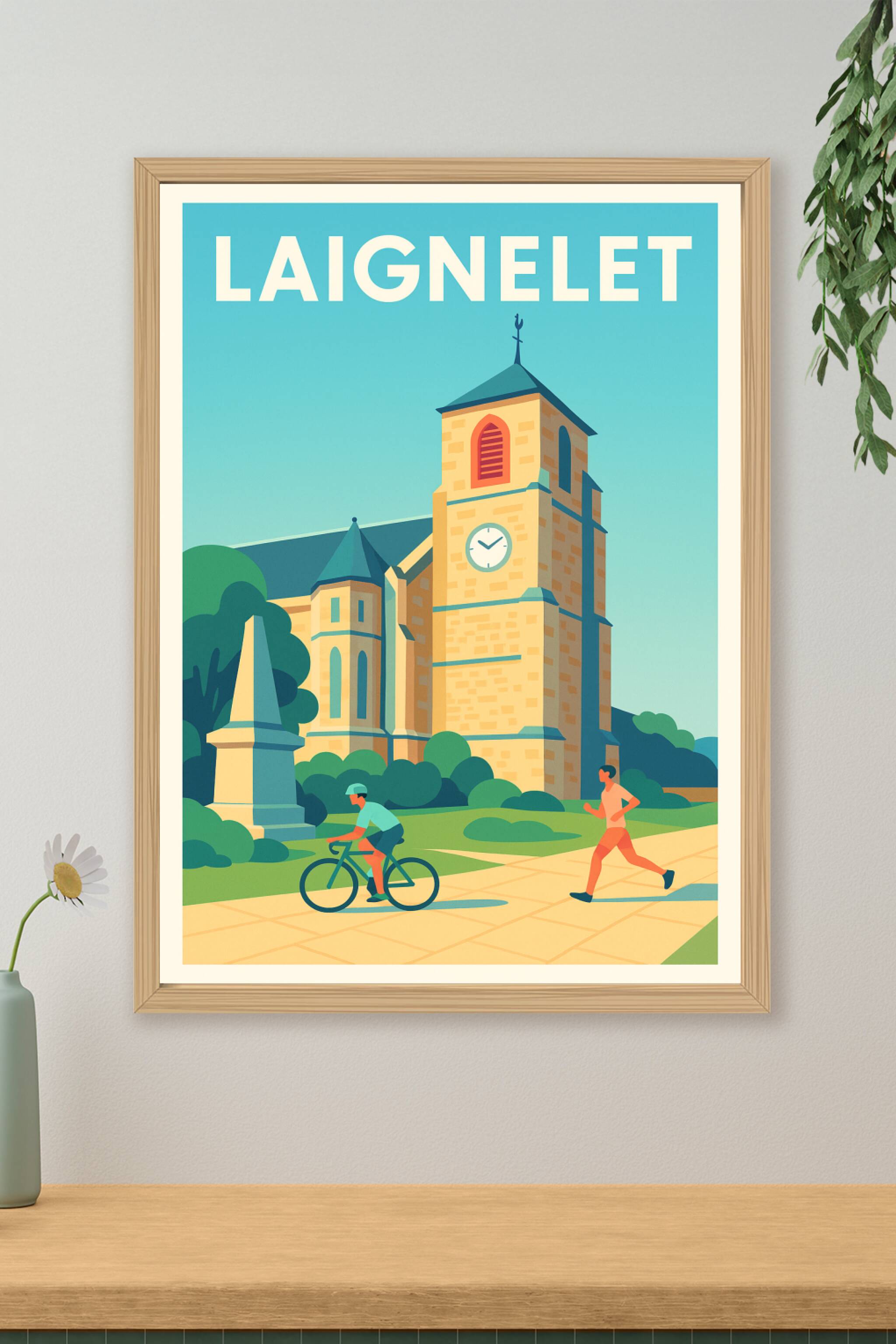 Affiche de Laignelet - Charme architectural et vie active au cœur de la ville