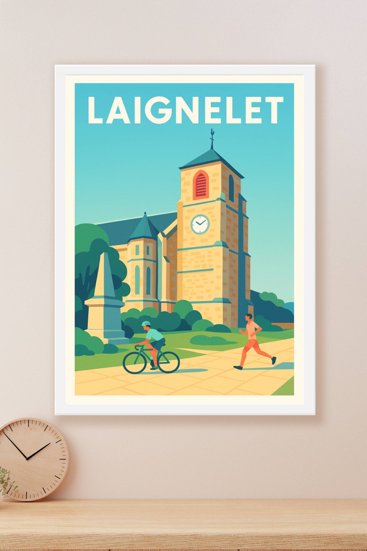 Affiche de Laignelet - Charme architectural et vie active au cœur de la ville