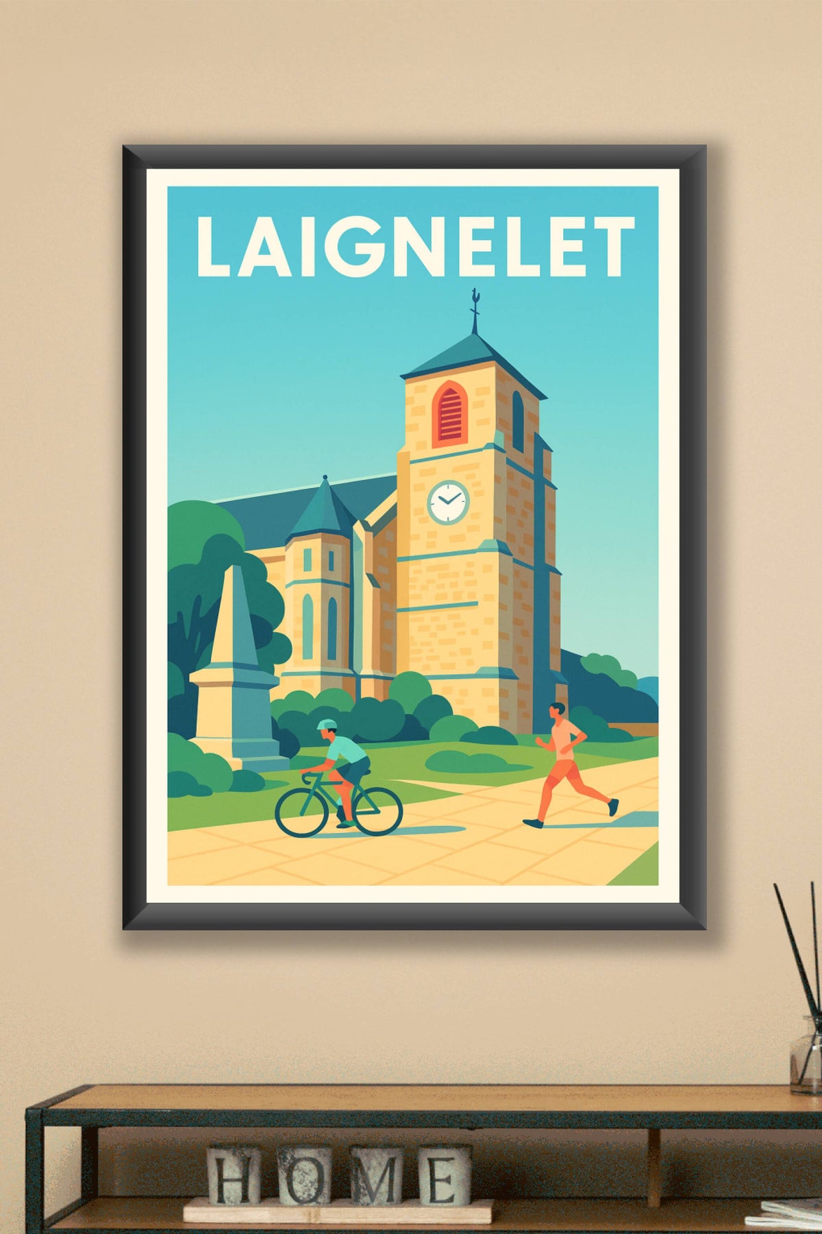Affiche de Laignelet - Charme architectural et vie active au cœur de la ville
