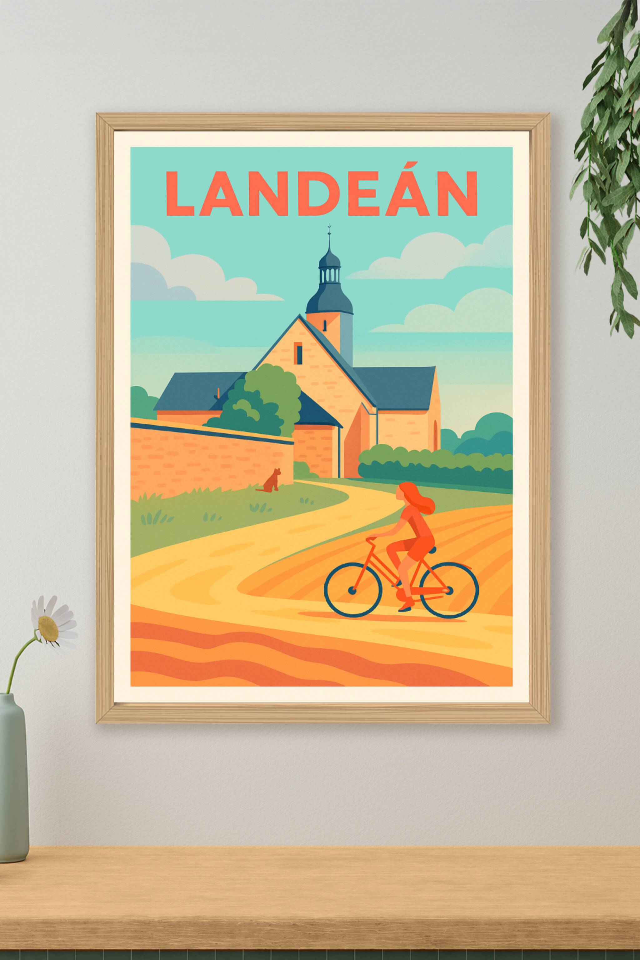Affiche de Landeán - Douceur de vie à vélo au cœur du bocage