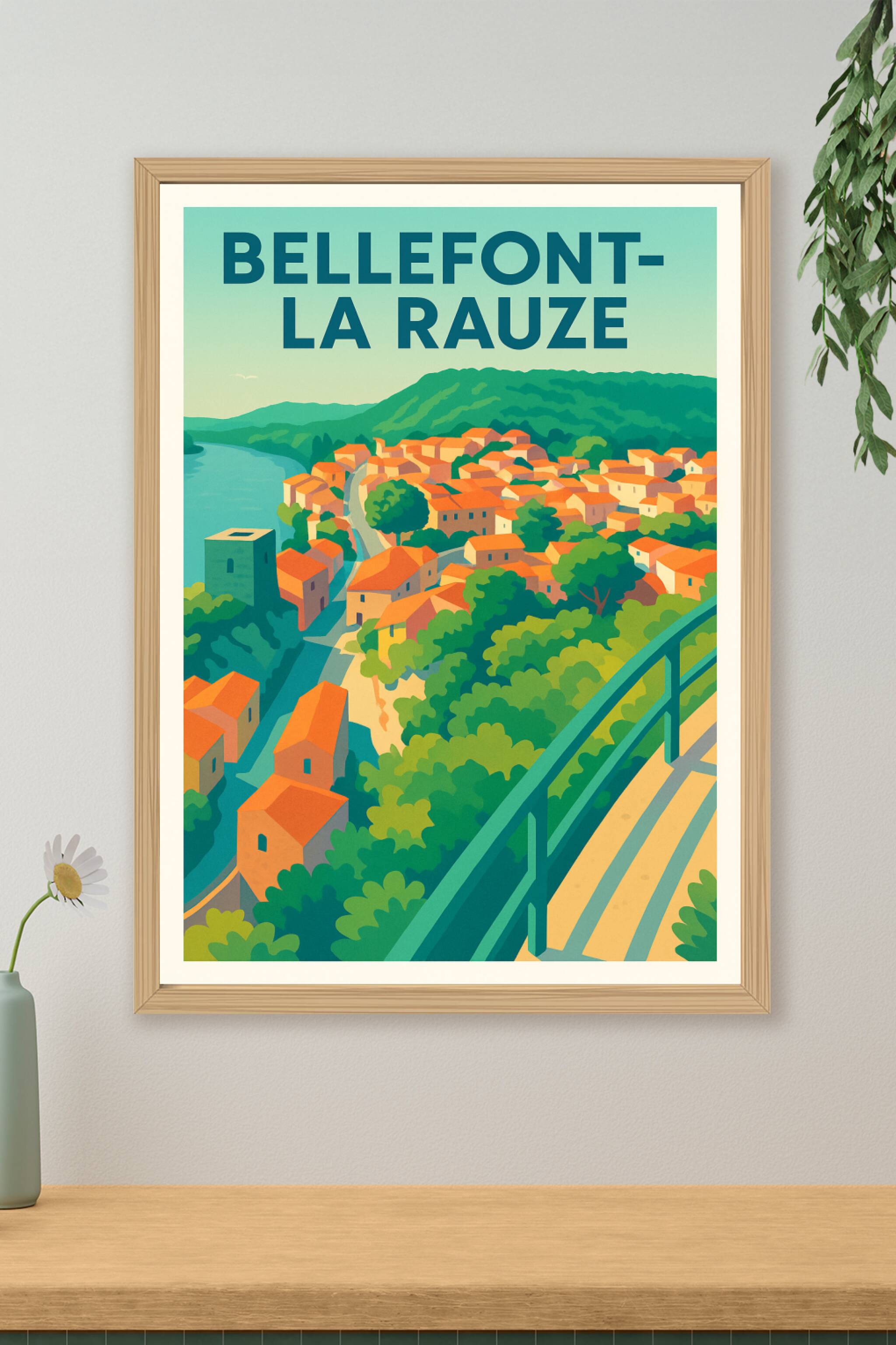 Affiche de Bellefont-La Rauze - Charme et couleurs d’un village méridional