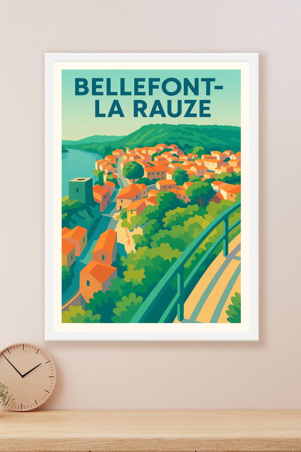 Affiche de Bellefont-La Rauze - Charme et couleurs d’un village méridional