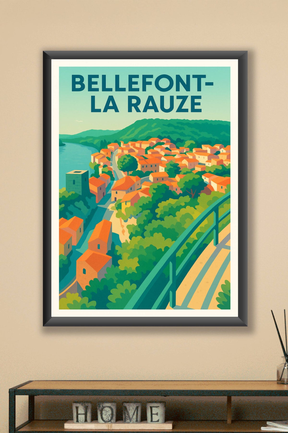 Affiche de Bellefont-La Rauze - Charme et couleurs d’un village méridional