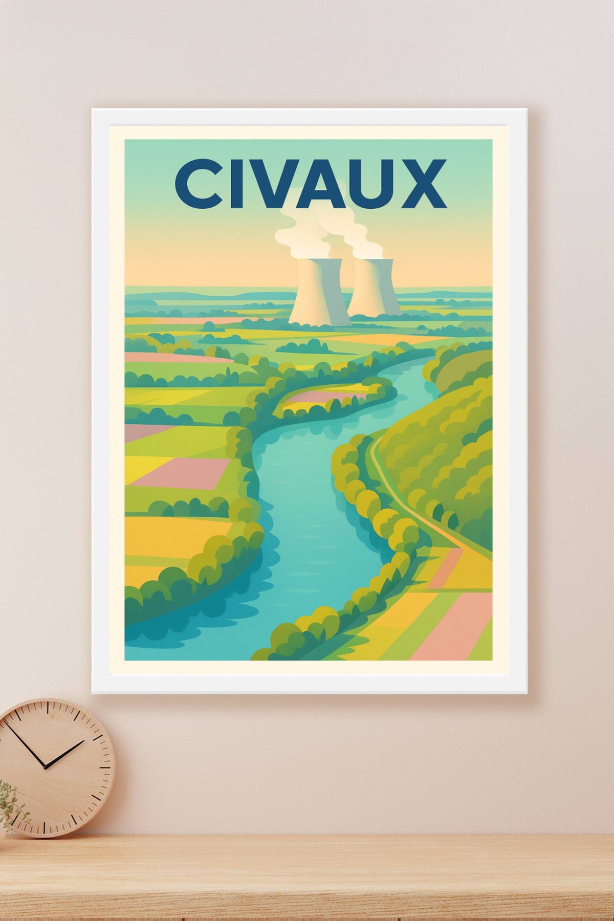 Affiche de Civaux - Harmonie entre nature et industrie
