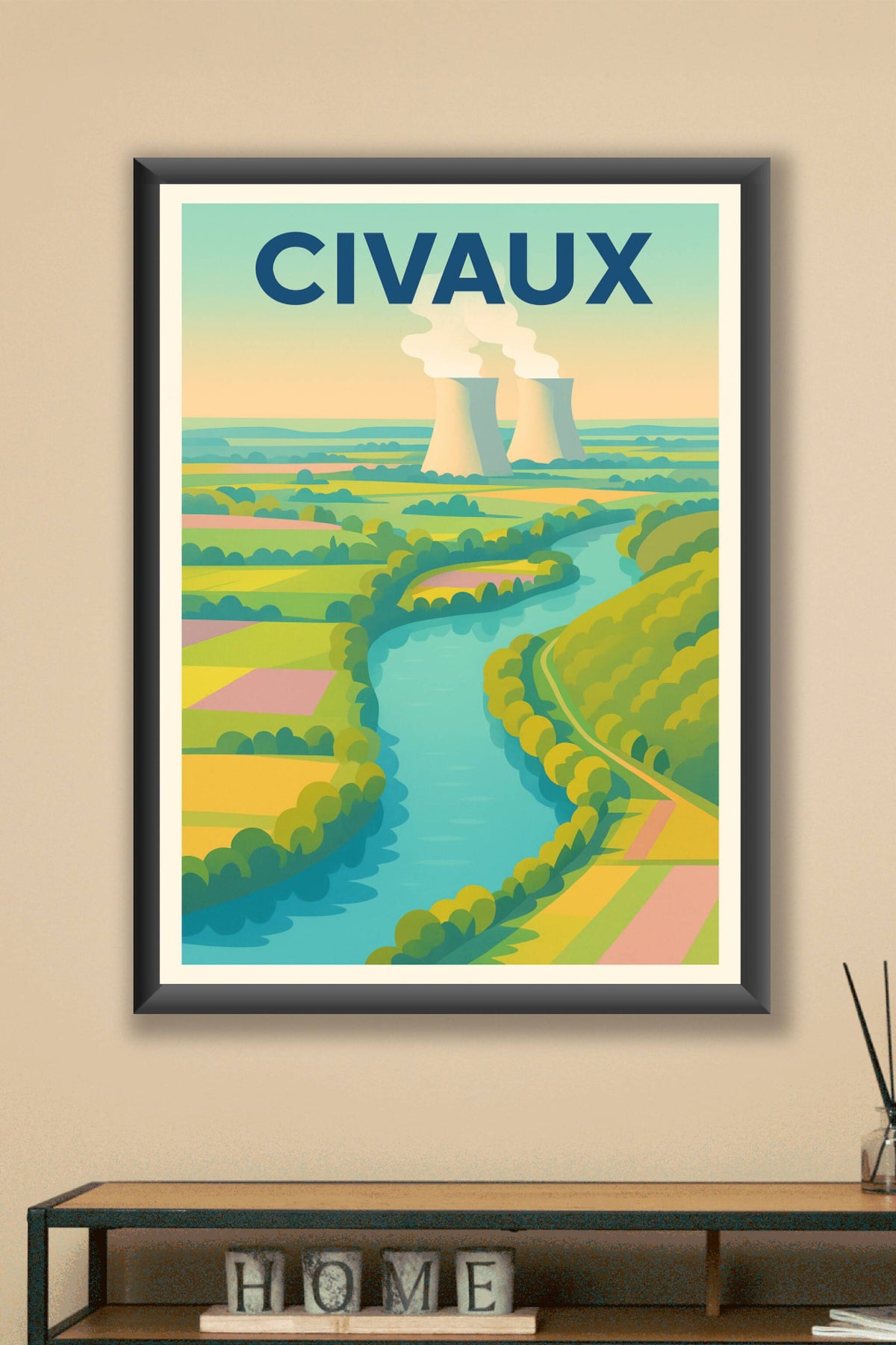 Affiche de Civaux - Harmonie entre nature et industrie