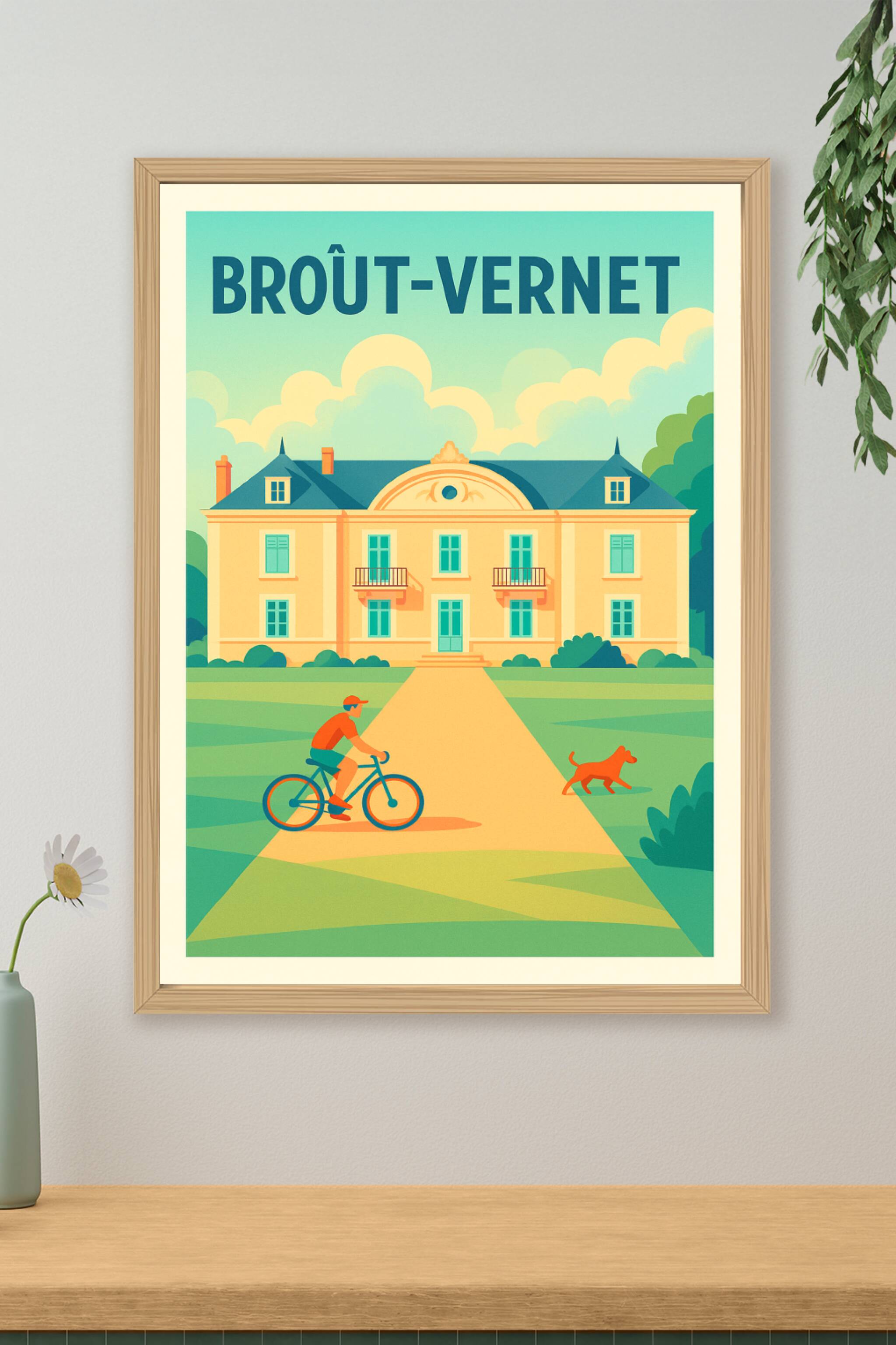Affiche de Broût-Vernet - Évasion et douceur de vivre