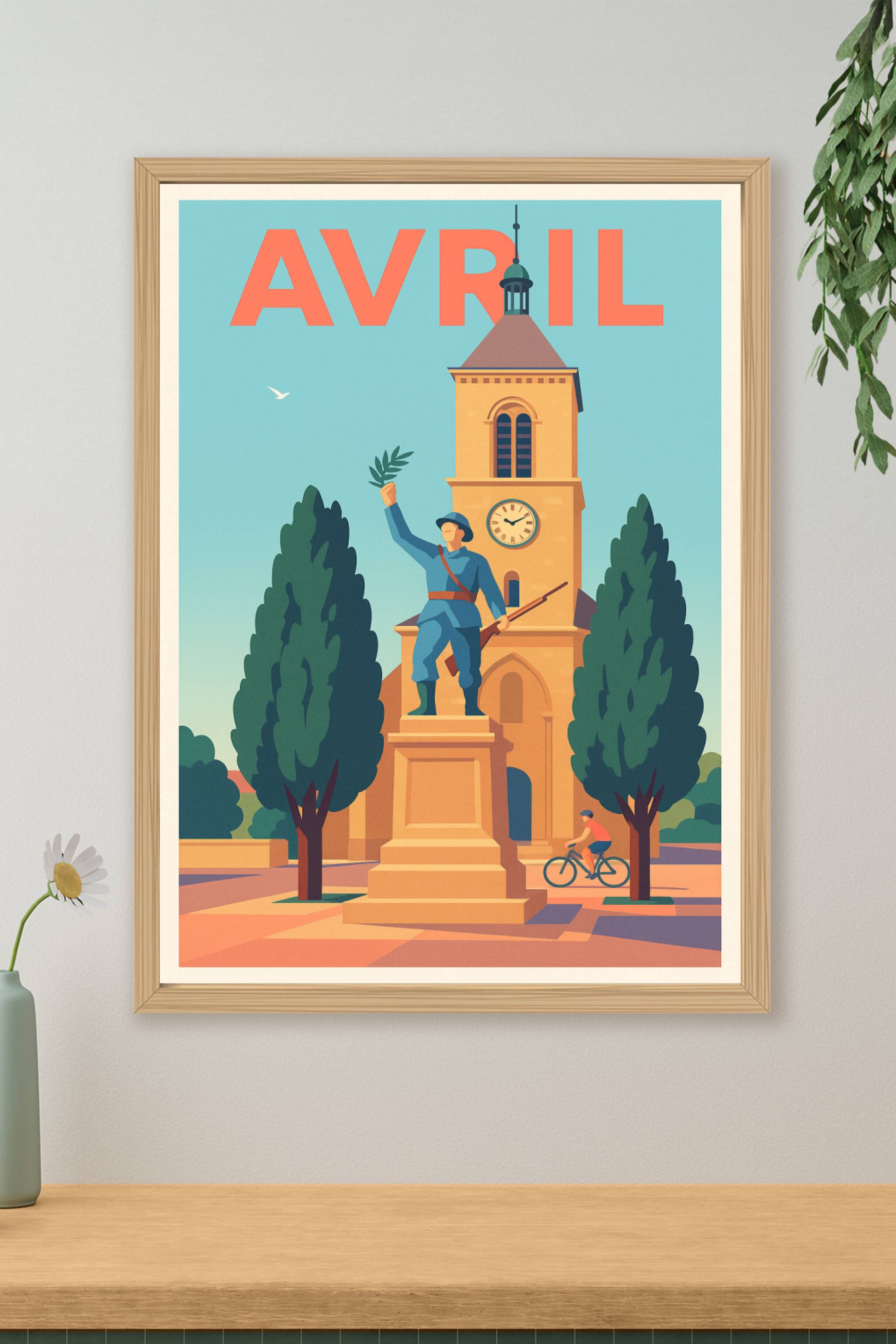 Affiche de Avril - Harmonie et Sérénité au Cœur de la Ville