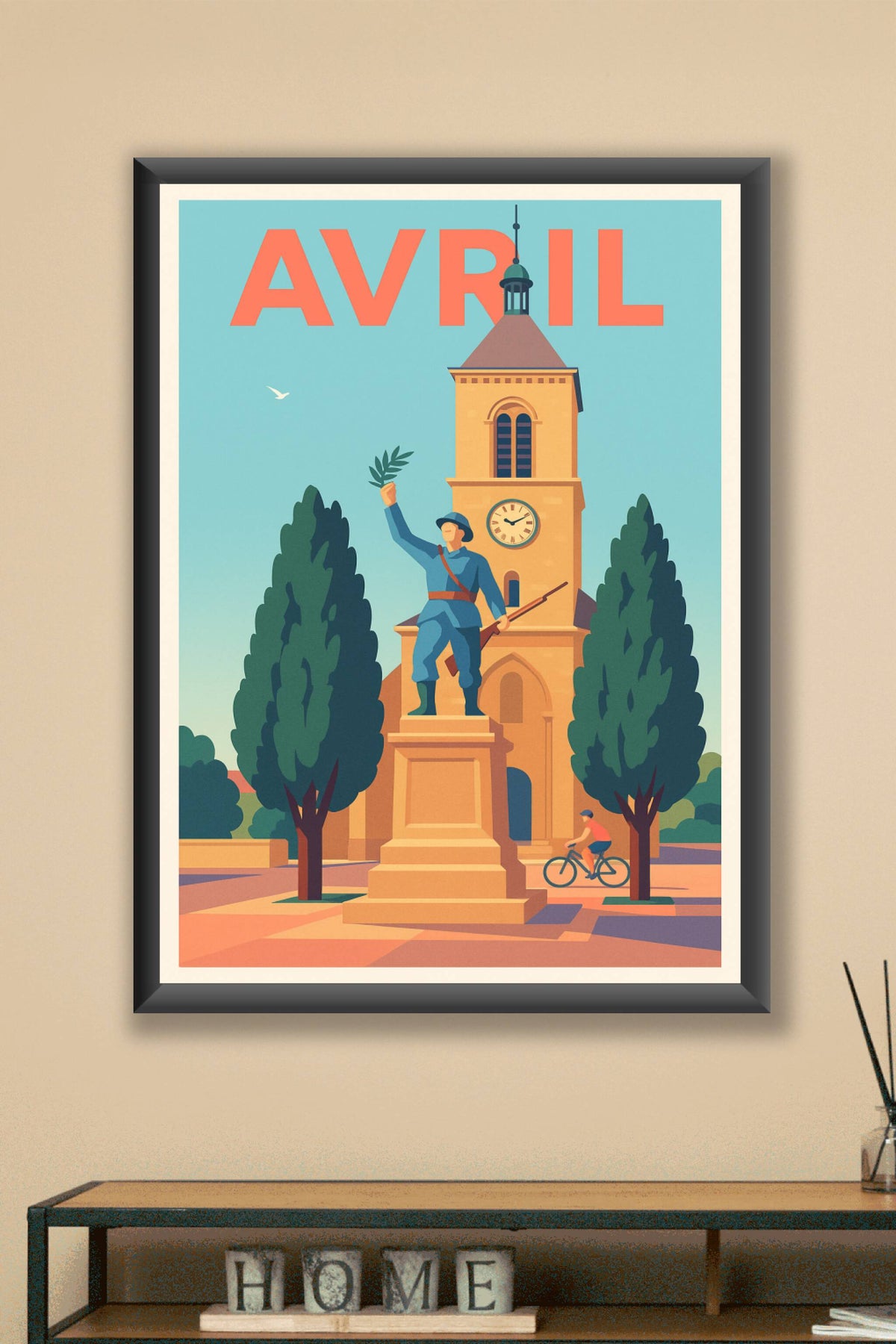 Affiche de Avril - Harmonie et Sérénité au Cœur de la Ville