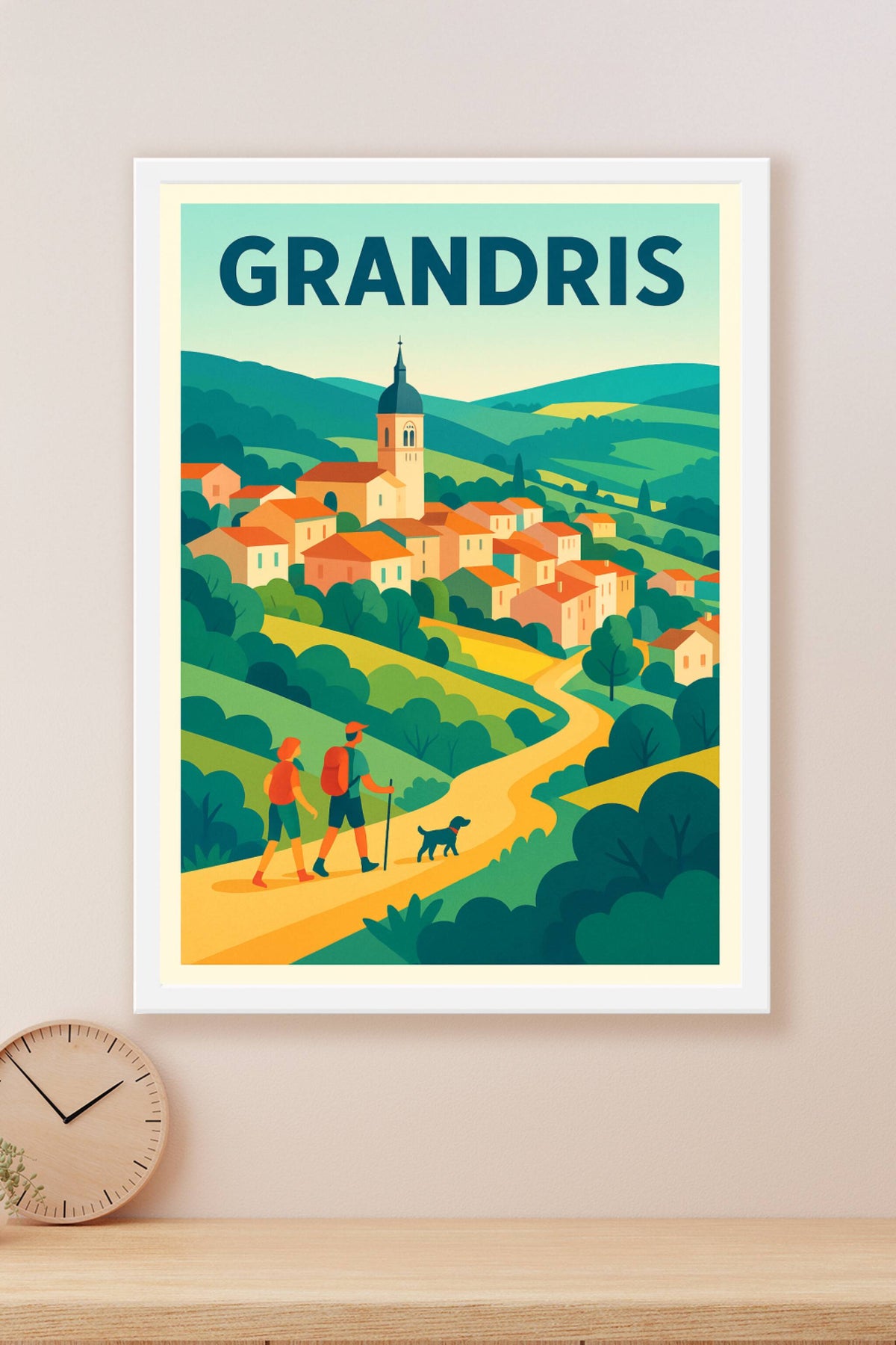 Affiche de Grandris - Évasion et nature au cœur des collines