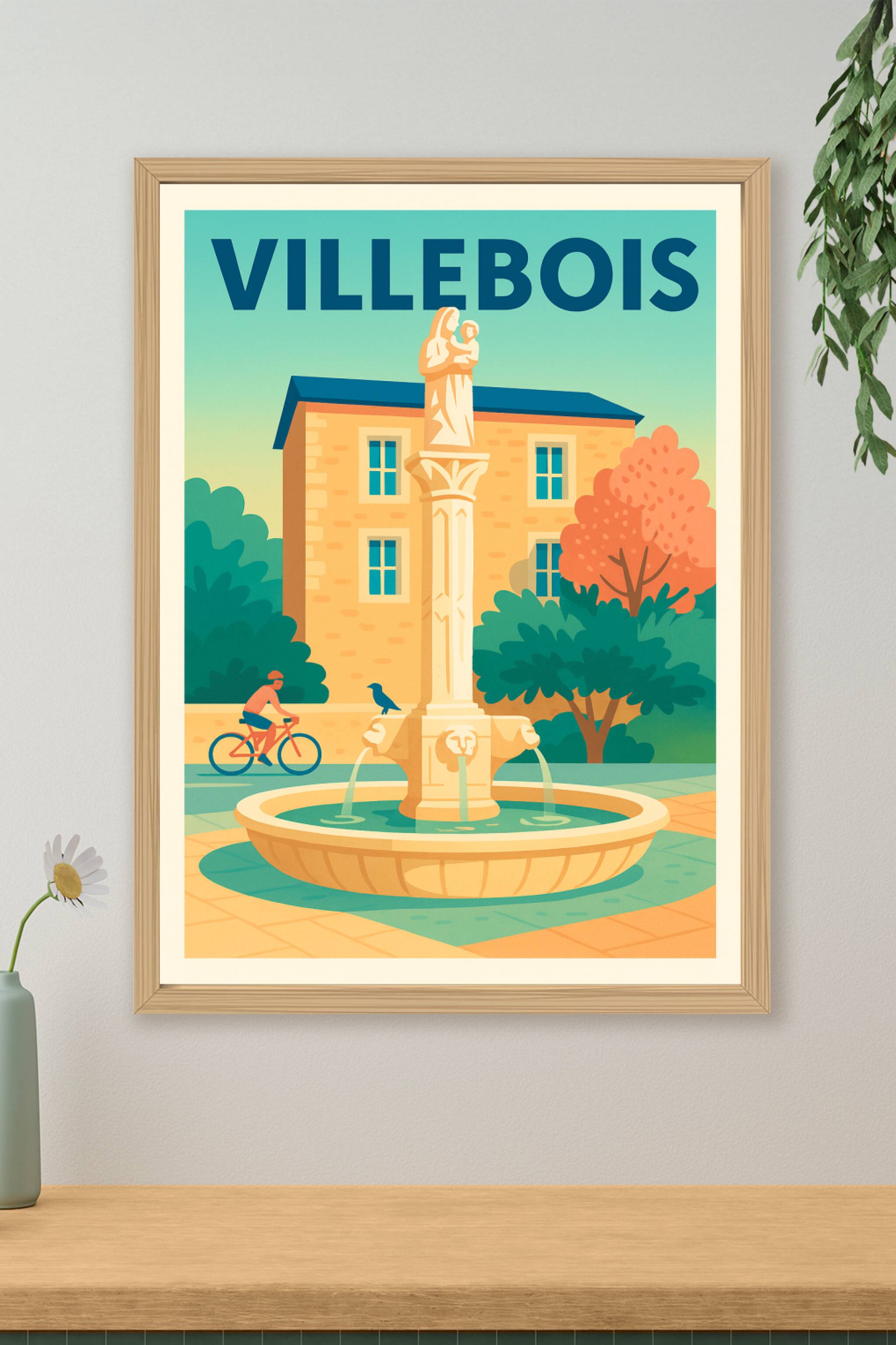 Affiche de Villebois - Charme et Sérénité au Cœur du Village