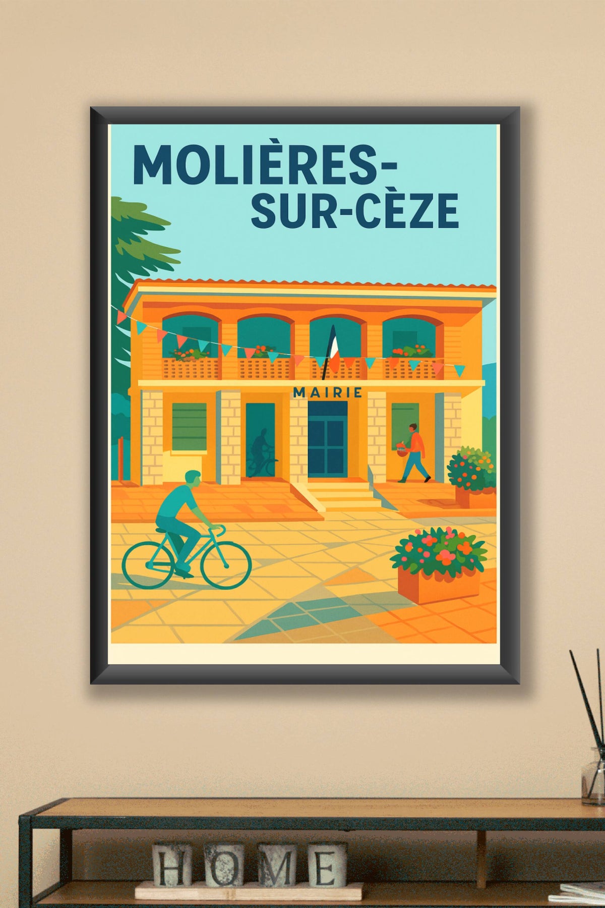 Affiche de Molières-sur-Cèze - Charme et sérénité au cœur du village