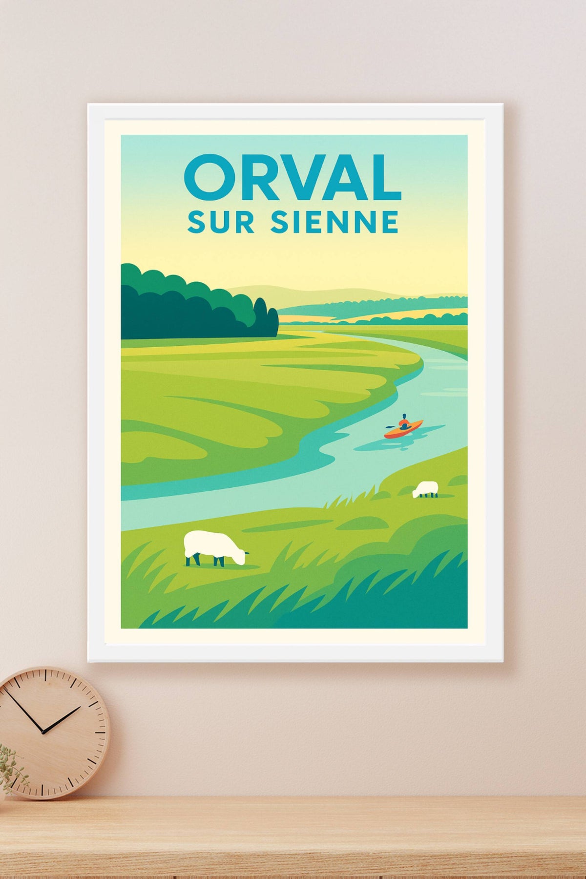 Affiche de Orval sur Sienne - Sérénité au fil de l’eau