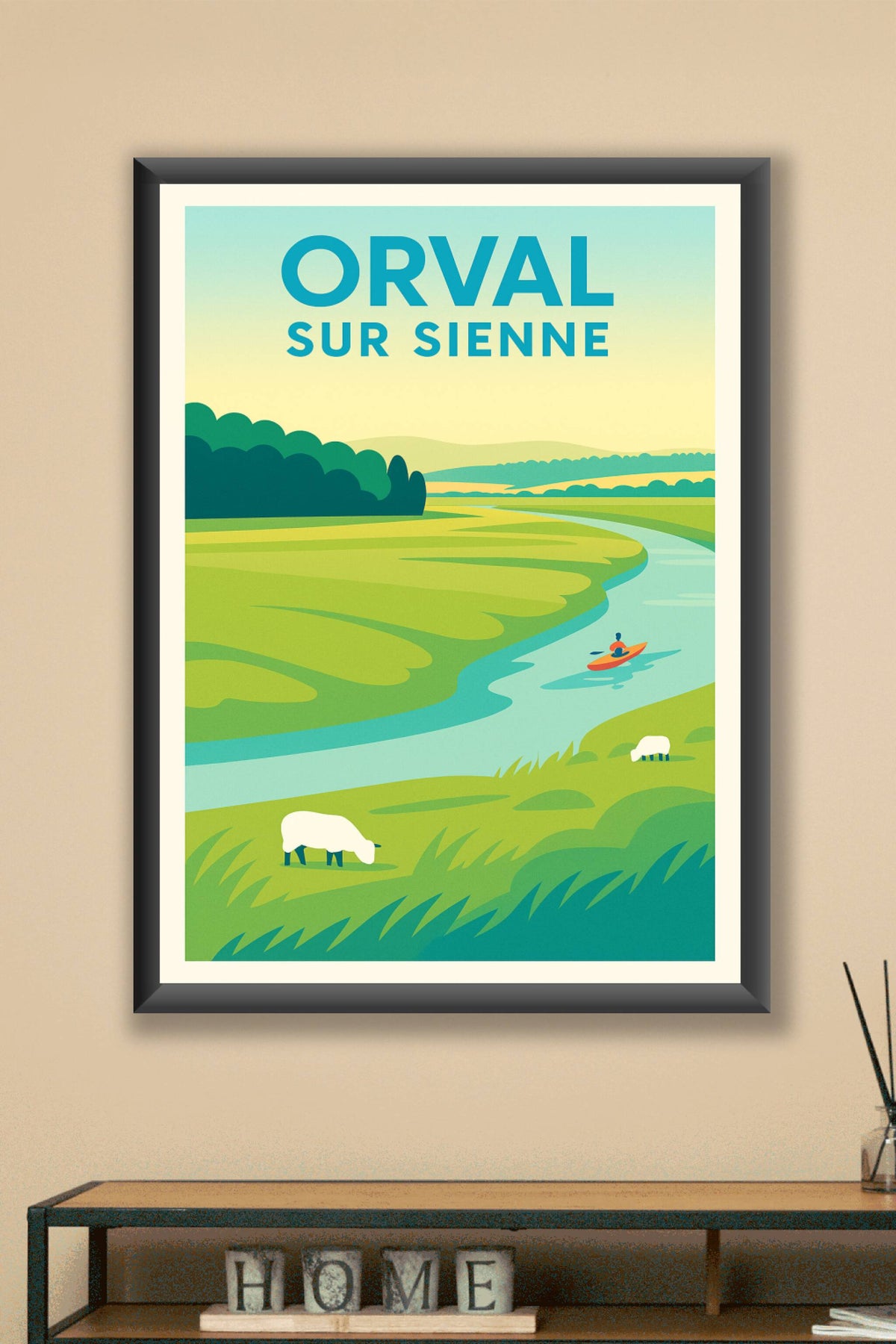 Affiche de Orval sur Sienne - Sérénité au fil de l’eau