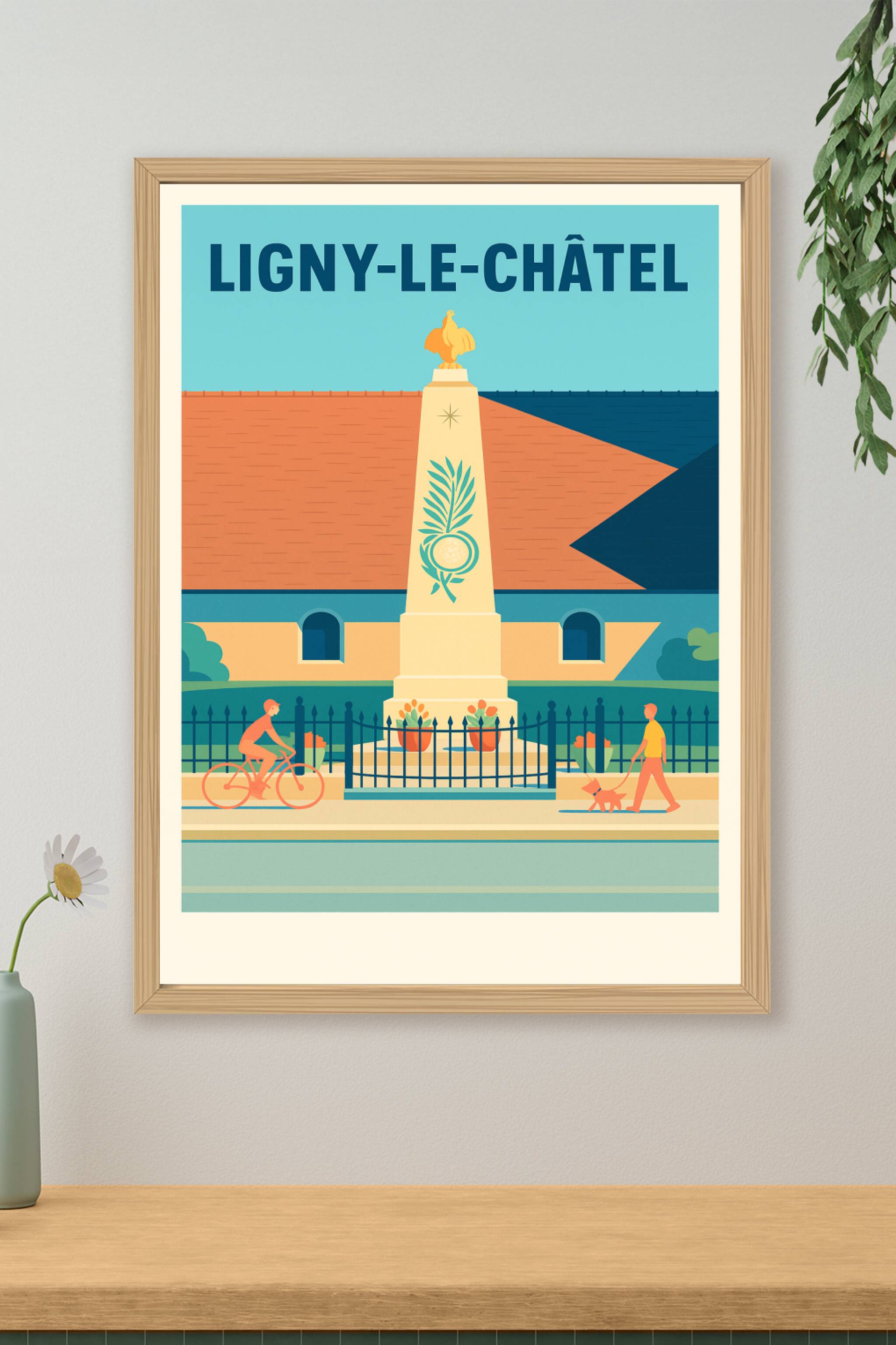 Affiche de Ligny-le-Châtel - Charme et douceur de vivre à chaque coin de rue