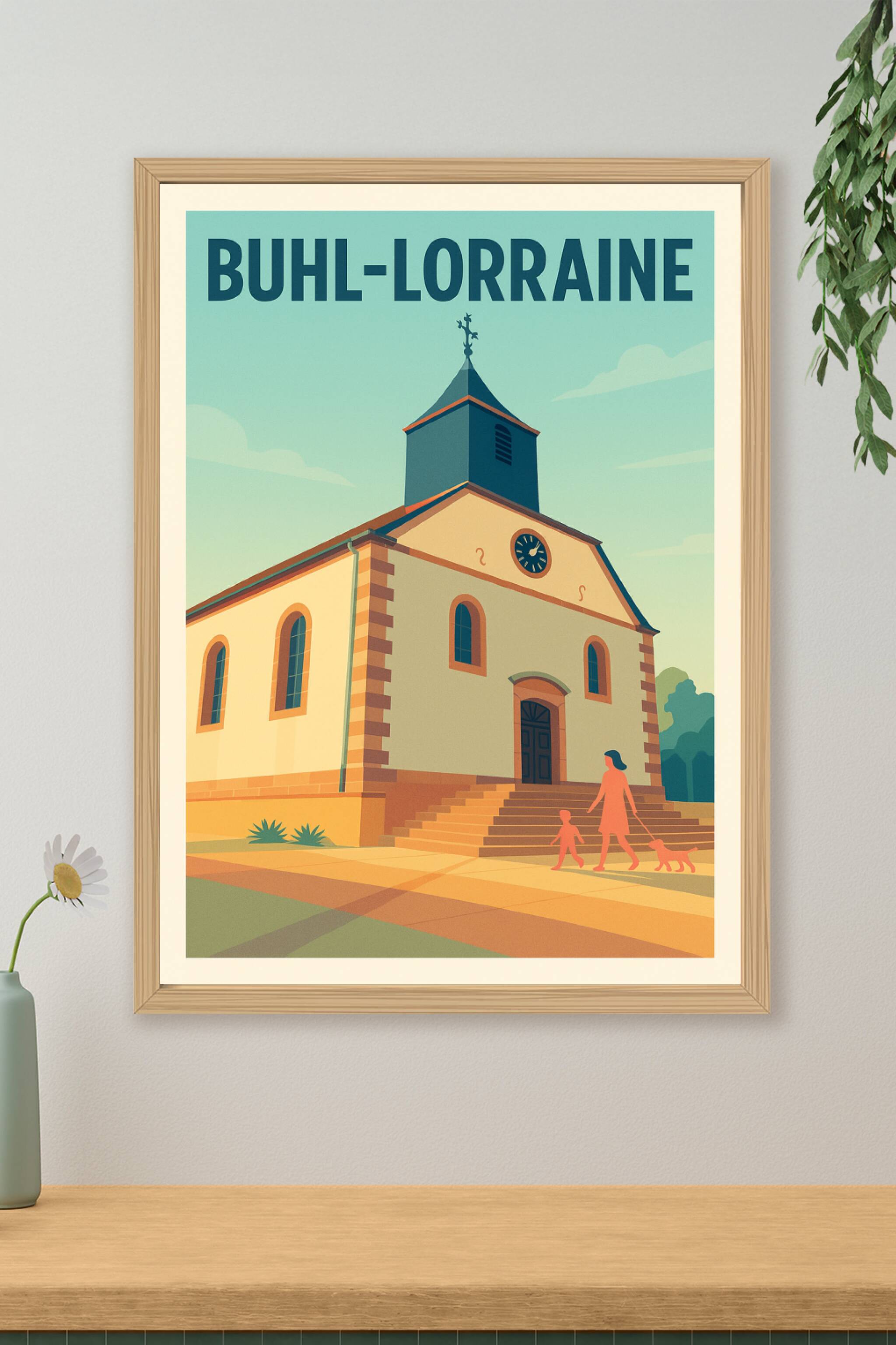 Affiche de Buhl-Lorraine - Sérénité et charme architectural