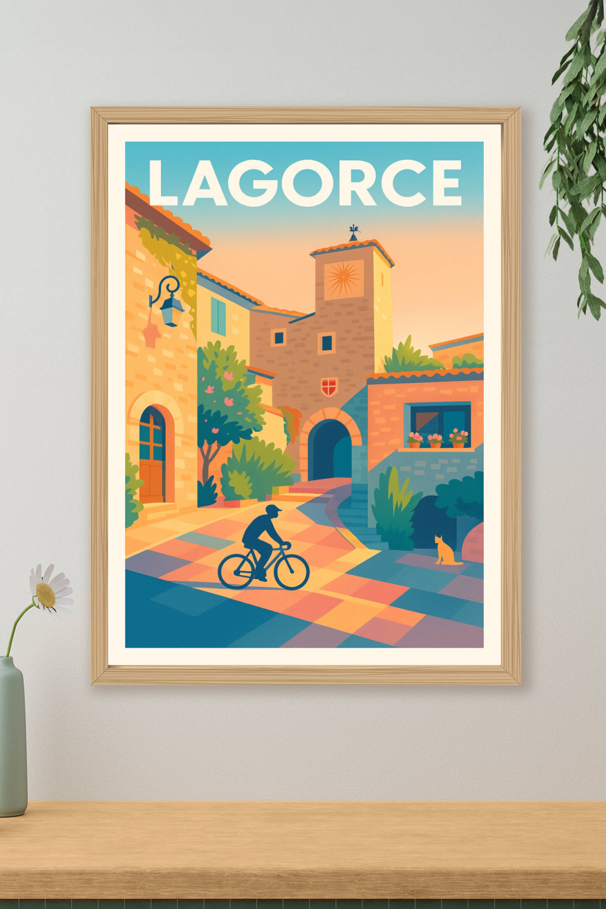 Affiche de Lagorce - Charme et sérénité en Ardèche