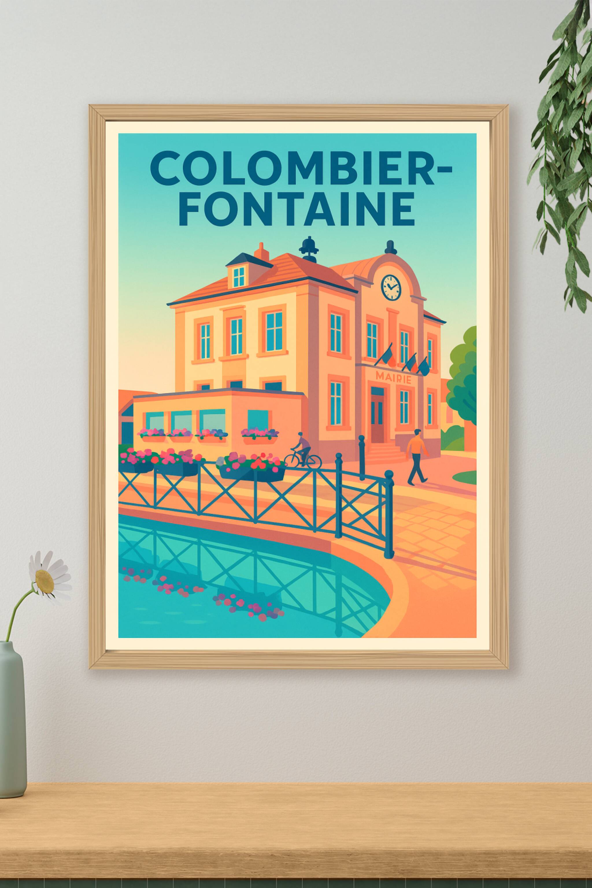 Affiche de Colombier-Fontaine - Charme et sérénité au cœur de la mairie