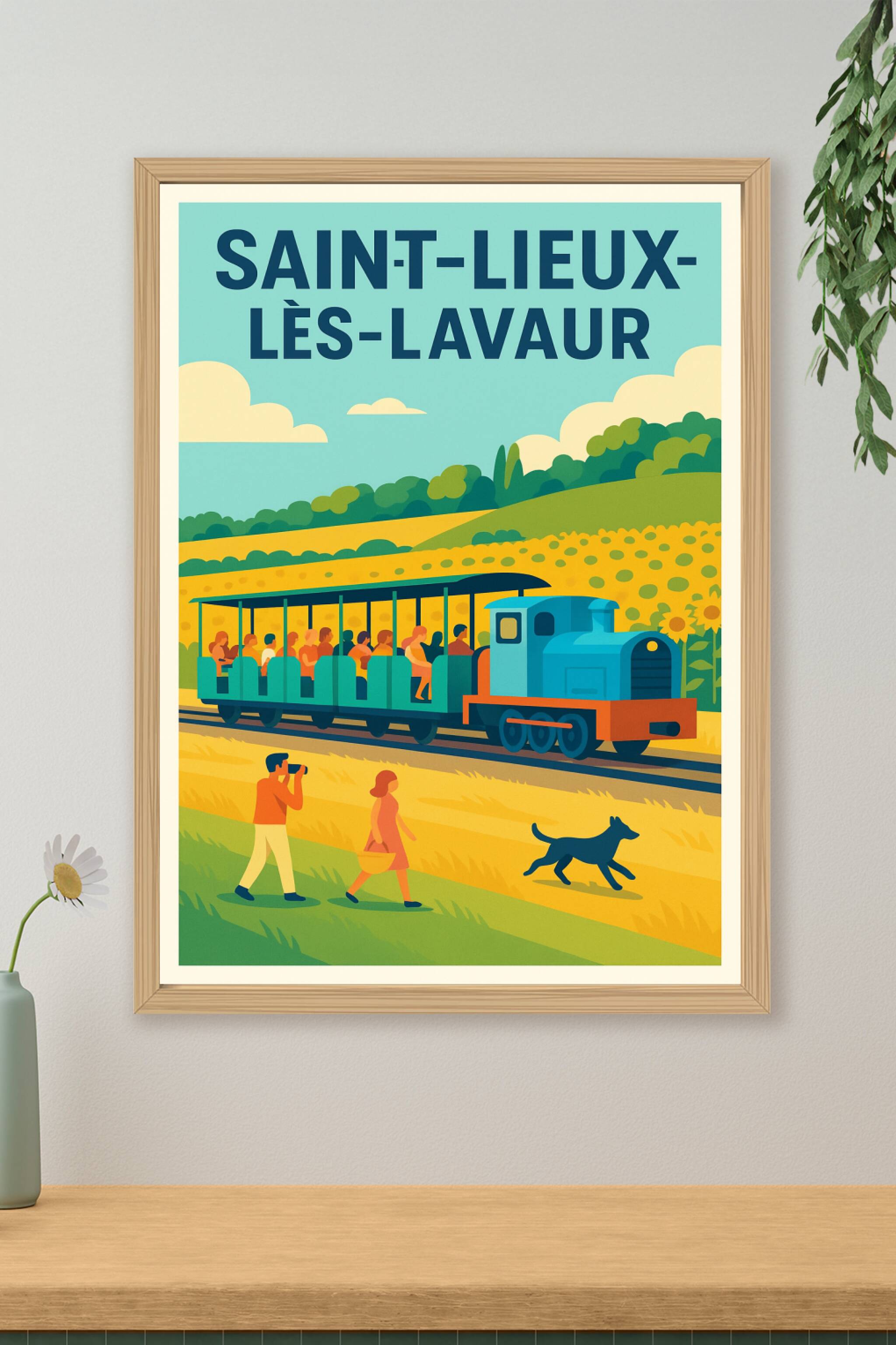 Affiche de Saint-Lieux-lès-Lavaur - Balade champêtre en petit train