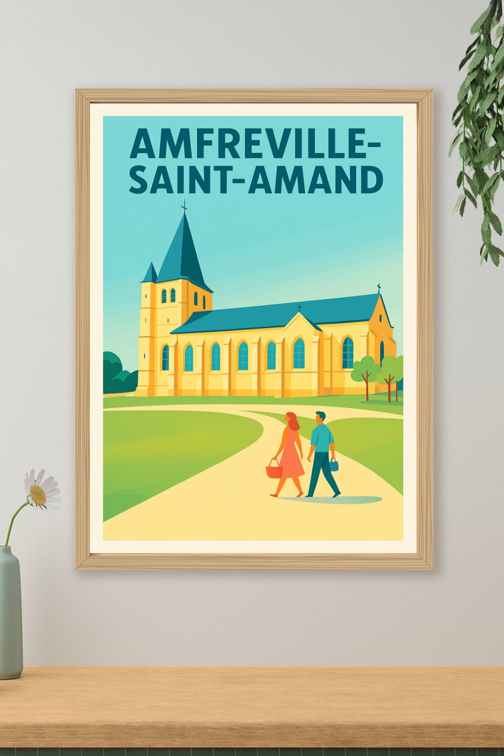 Affiche de Amfreville-Saint-Amand - Charme et sérénité au cœur de l'église