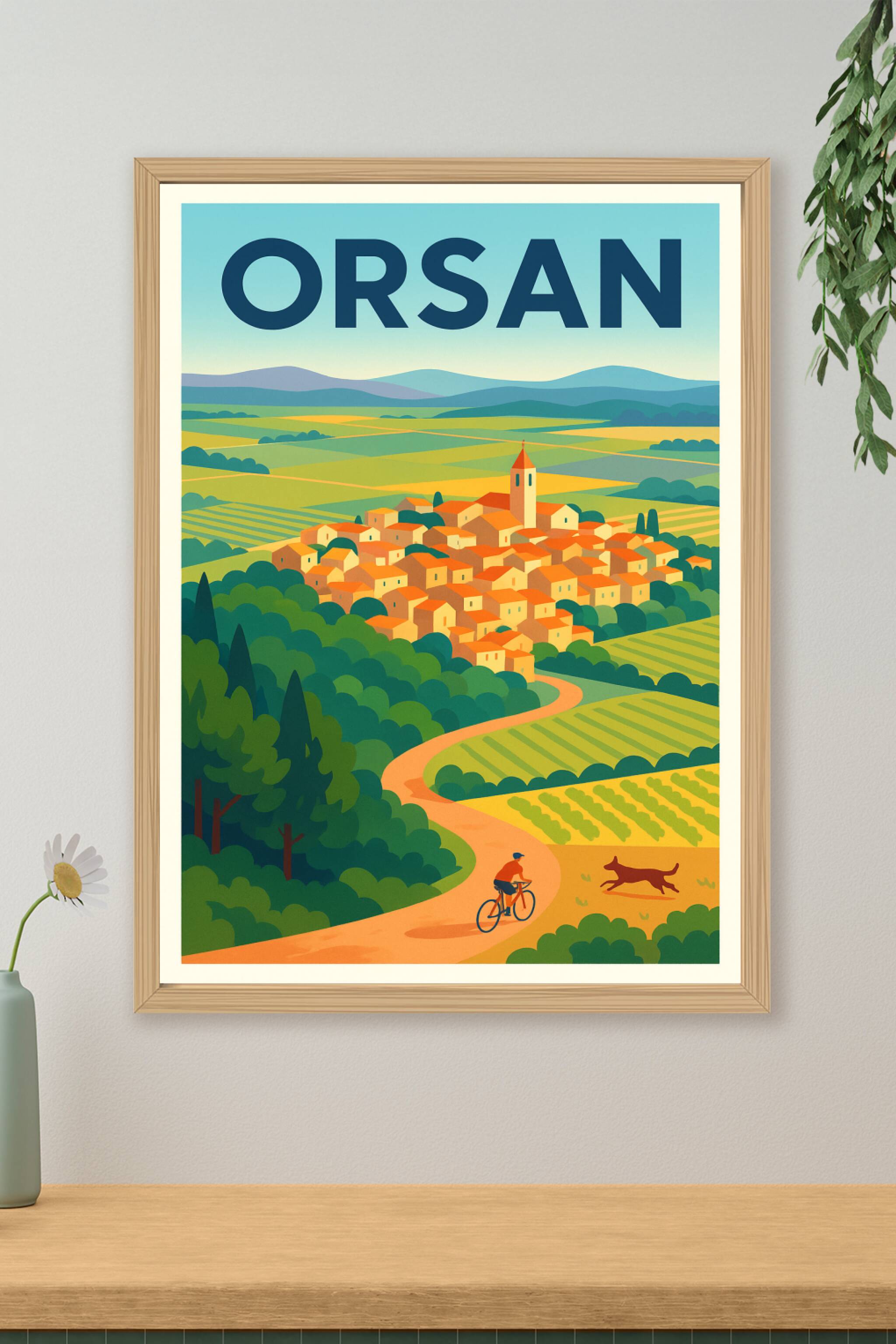 Affiche de Orsan - Charme authentique et nature préservée