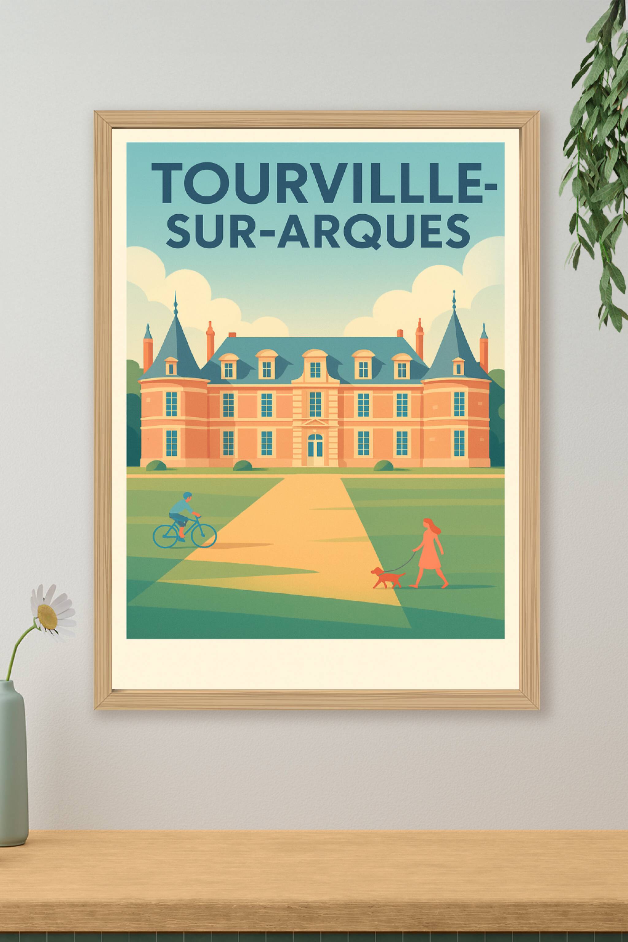 Affiche de Tourville-sur-Arques - Élégance et douceur de vivre normande