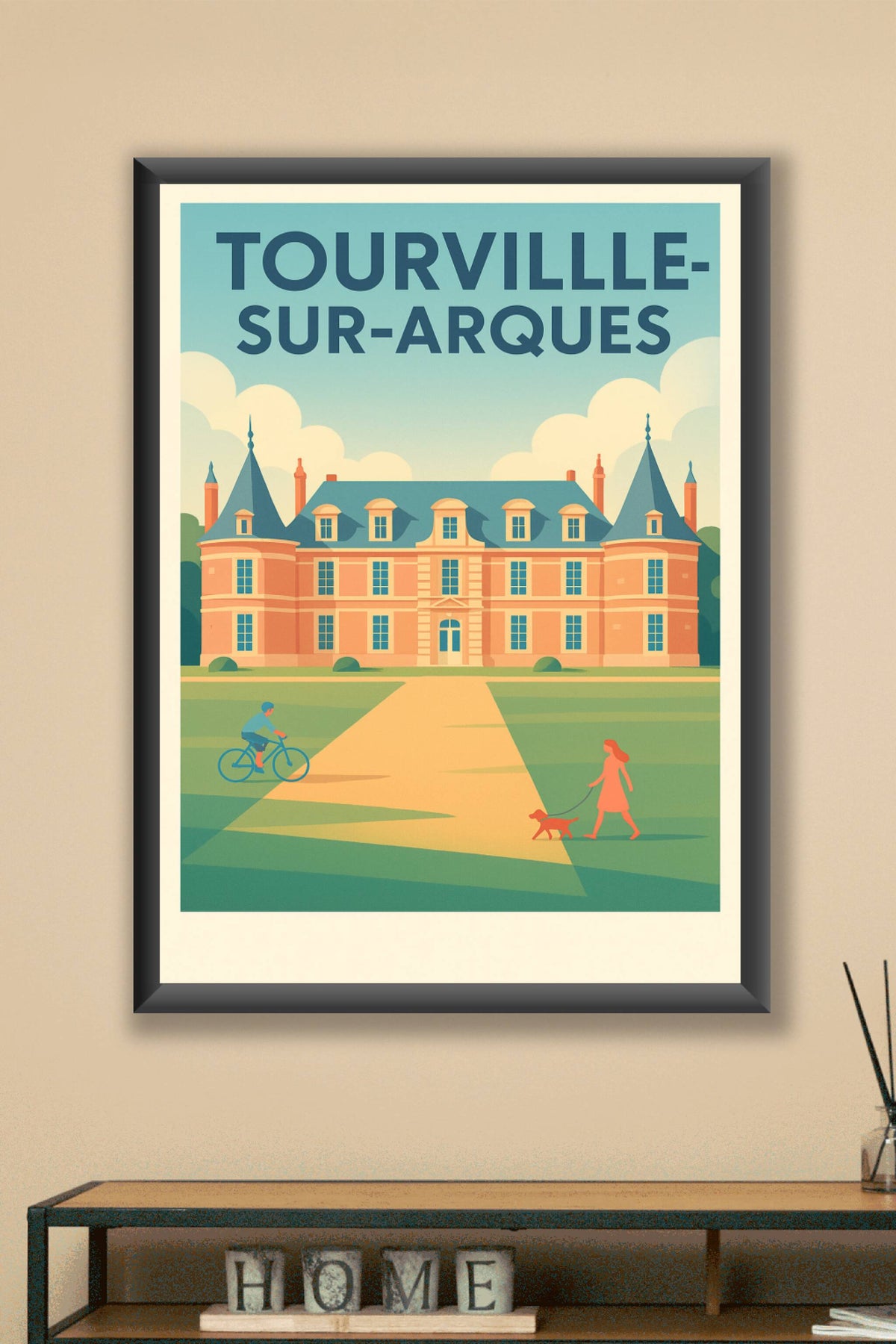 Affiche de Tourville-sur-Arques - Élégance et douceur de vivre normande