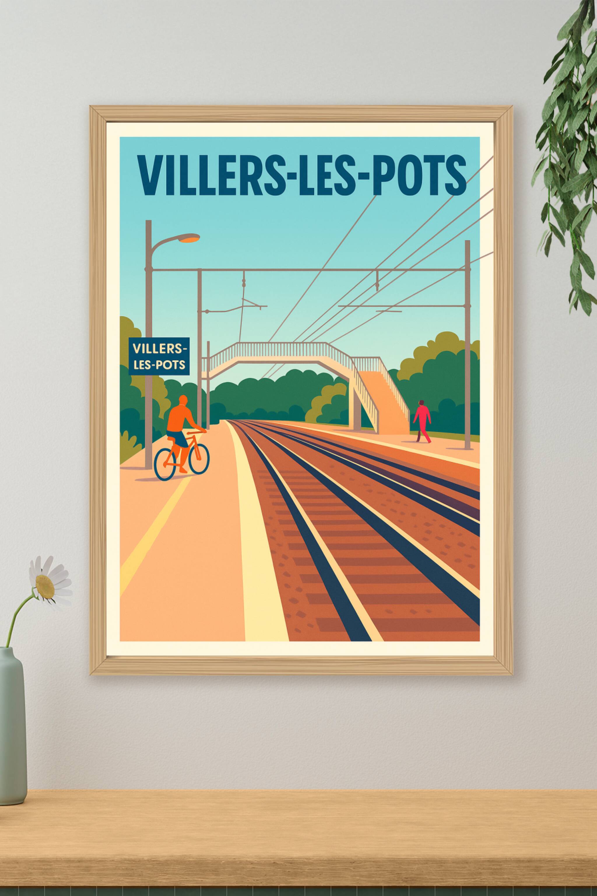 Affiche de Villers-les-Pots - L'élégance tranquille de la gare