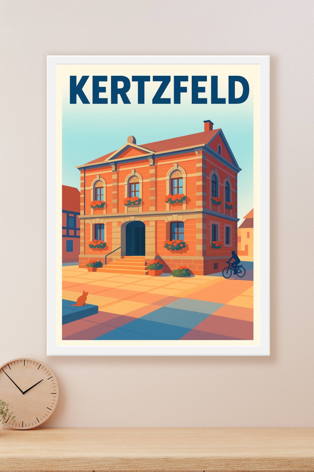 Affiche de Kertzfeld - Charme et Authenticité Alsacienne