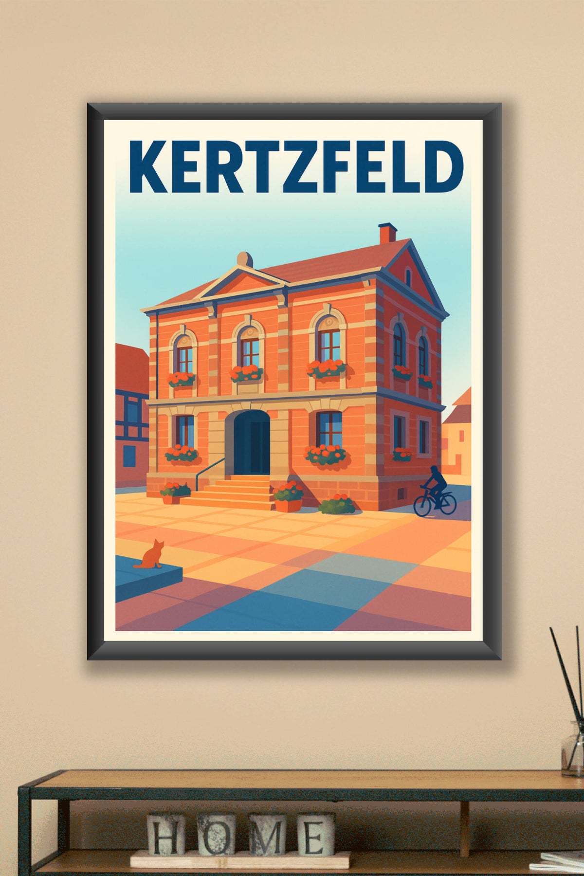 Affiche de Kertzfeld - Charme et Authenticité Alsacienne