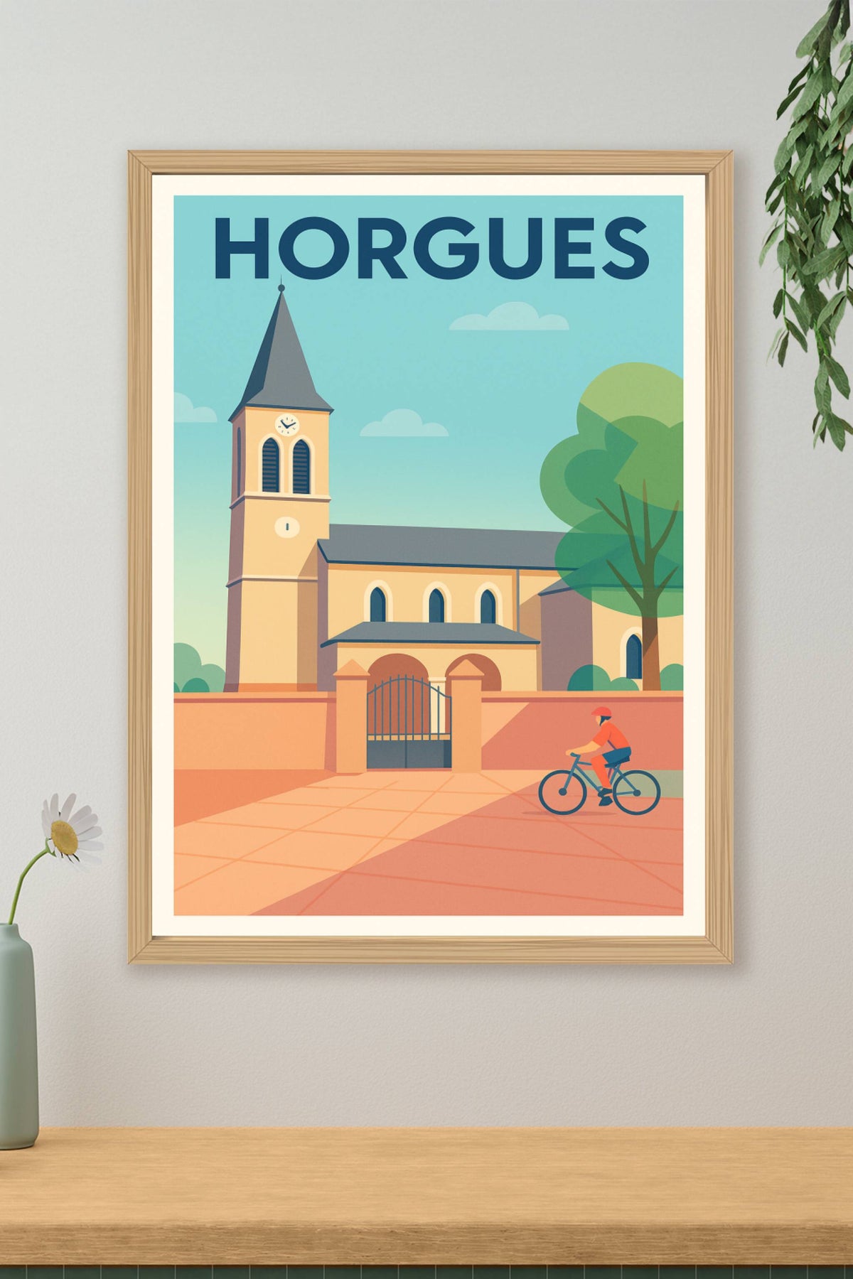 Affiche de Horgues - Charme paisible et architecture locale