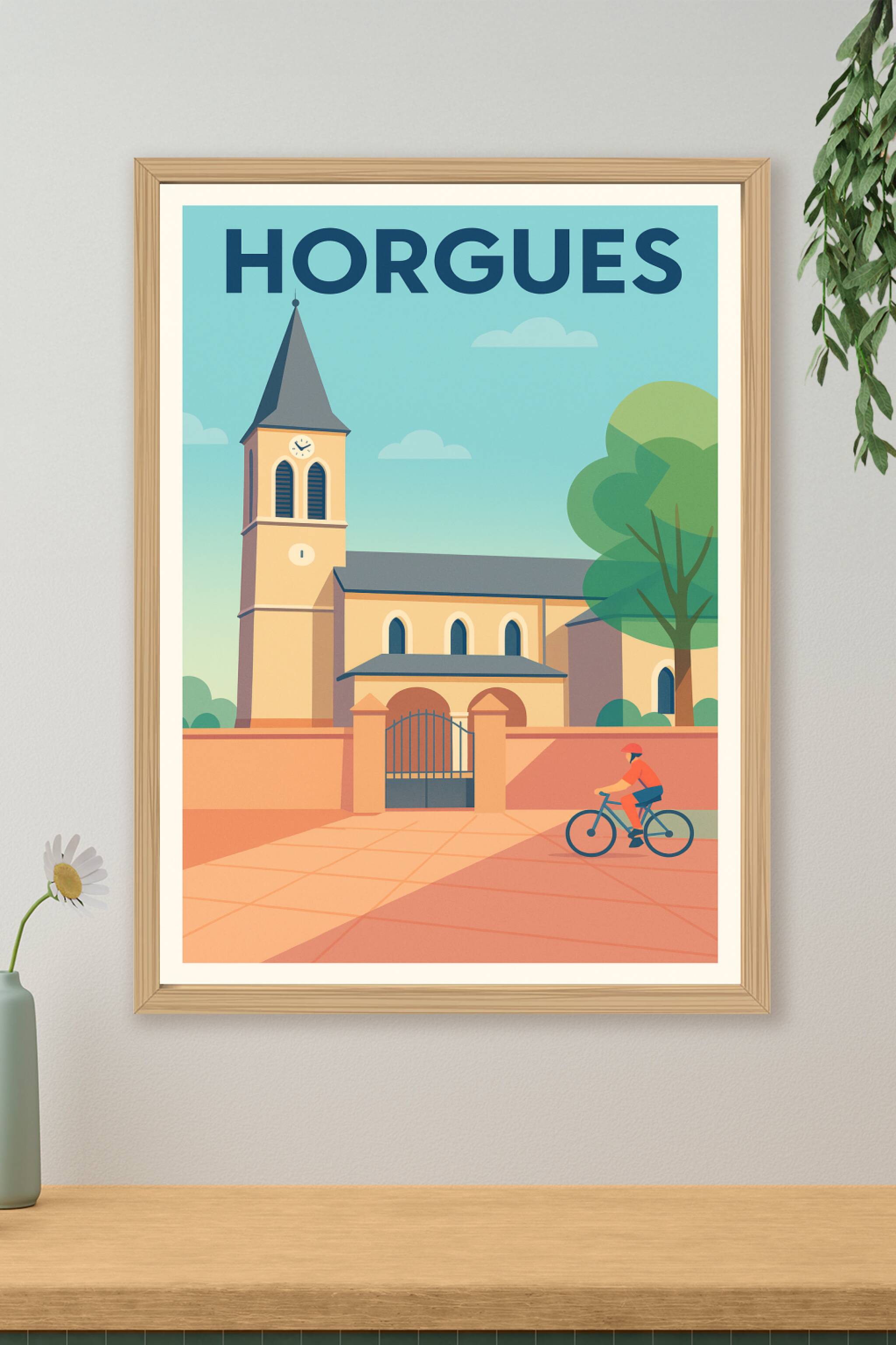 Affiche de Horgues - Charme paisible et architecture locale