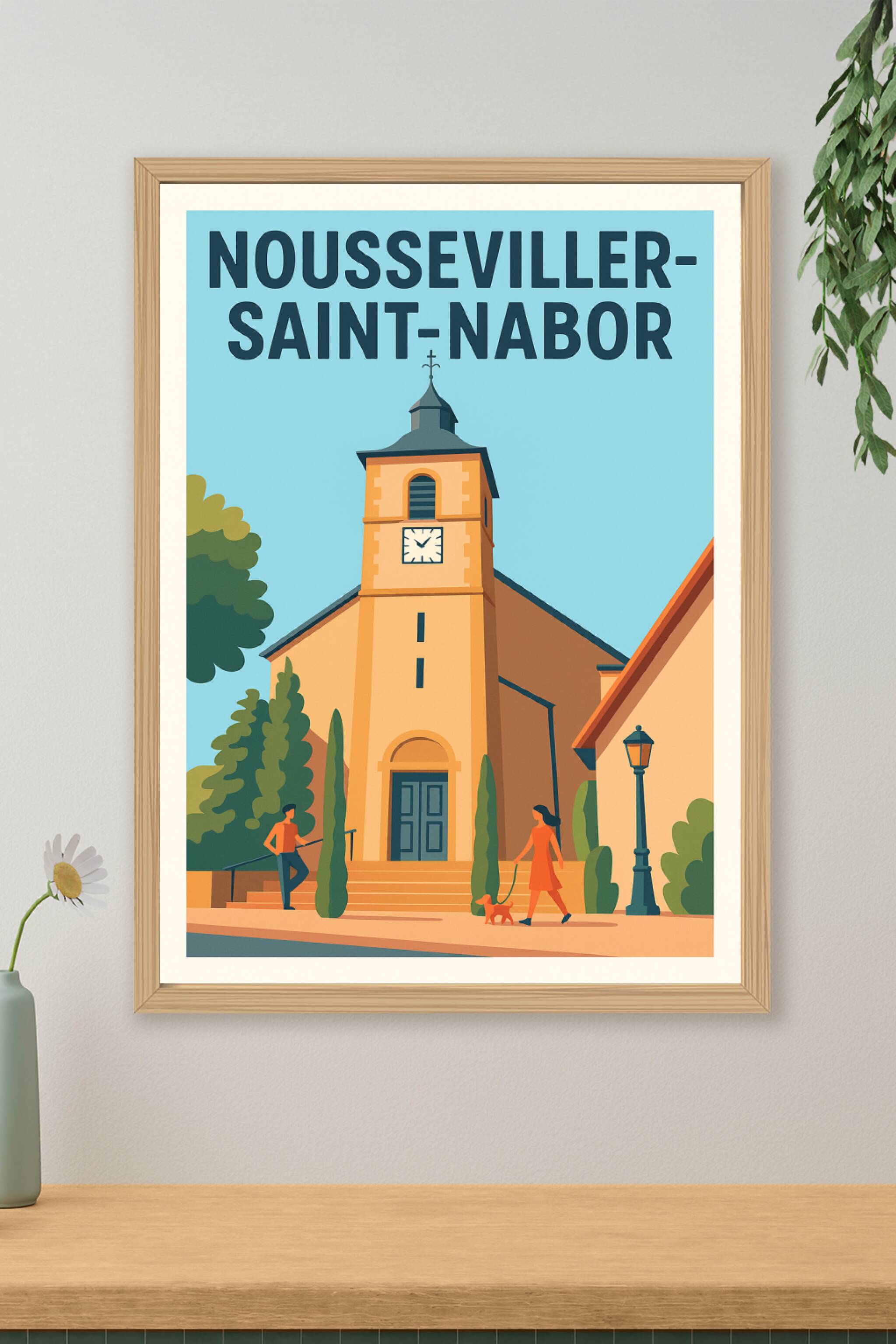 Affiche de Nousseviller-Saint-Nabor - Charme et Sérénité en Affiche