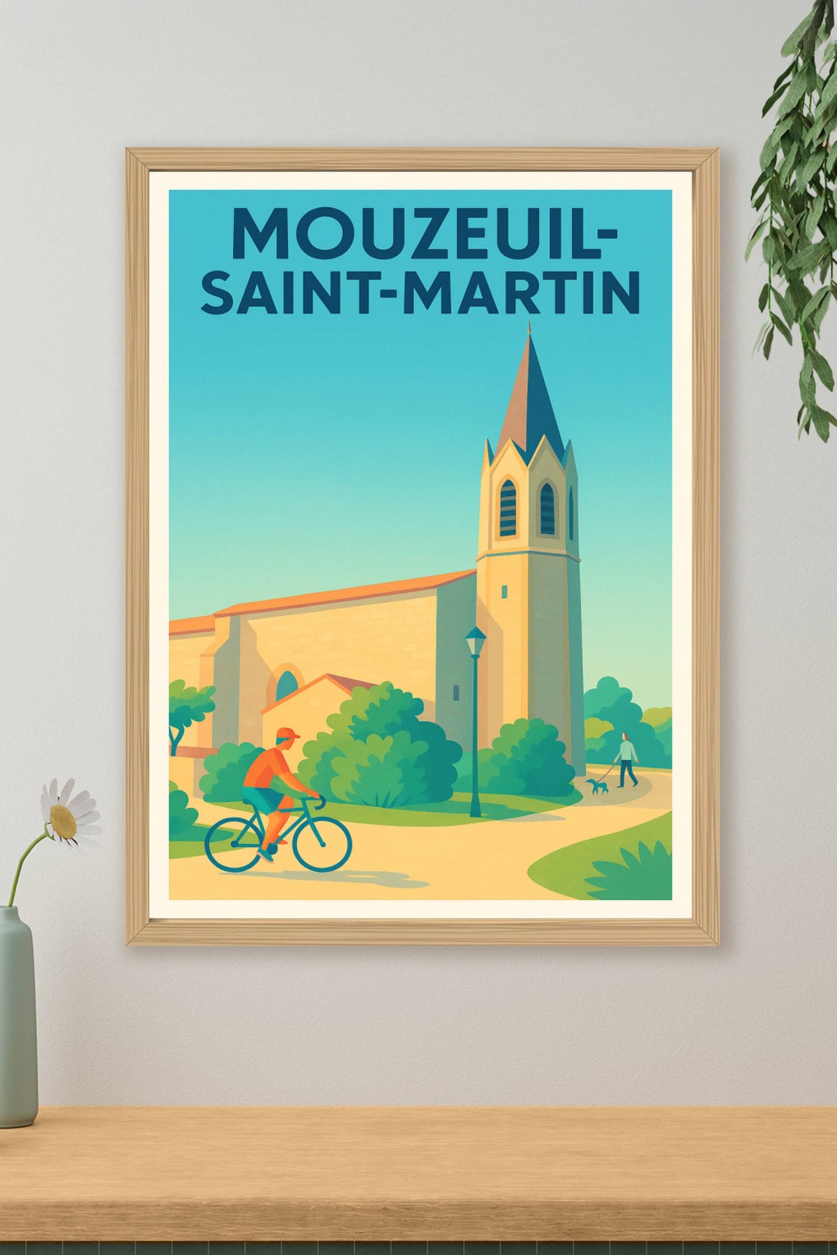 Affiche de Mouzeuil-Saint-Martin - Charme paisible et cycliste