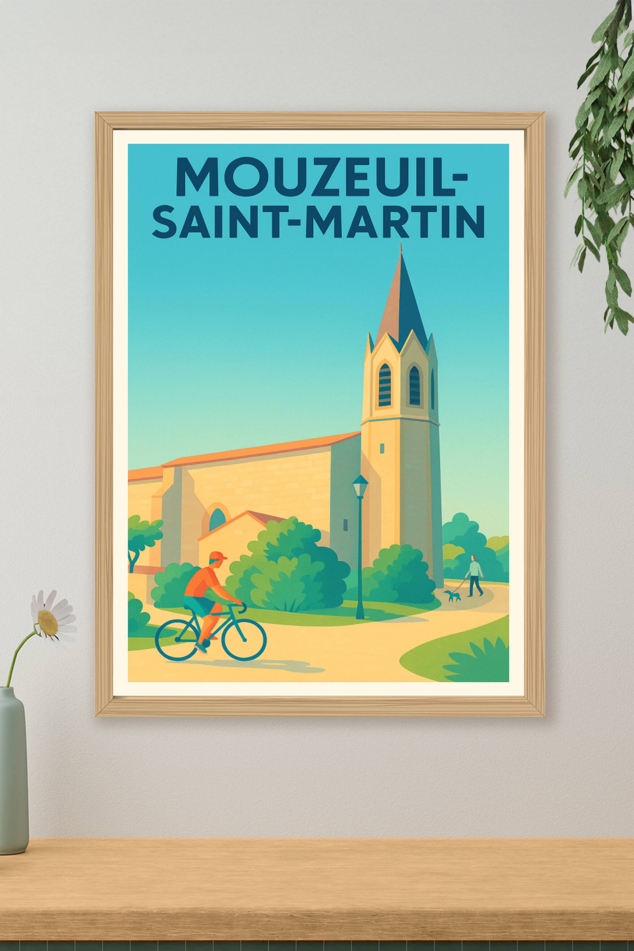 Affiche de Mouzeuil-Saint-Martin - Charme paisible et cycliste