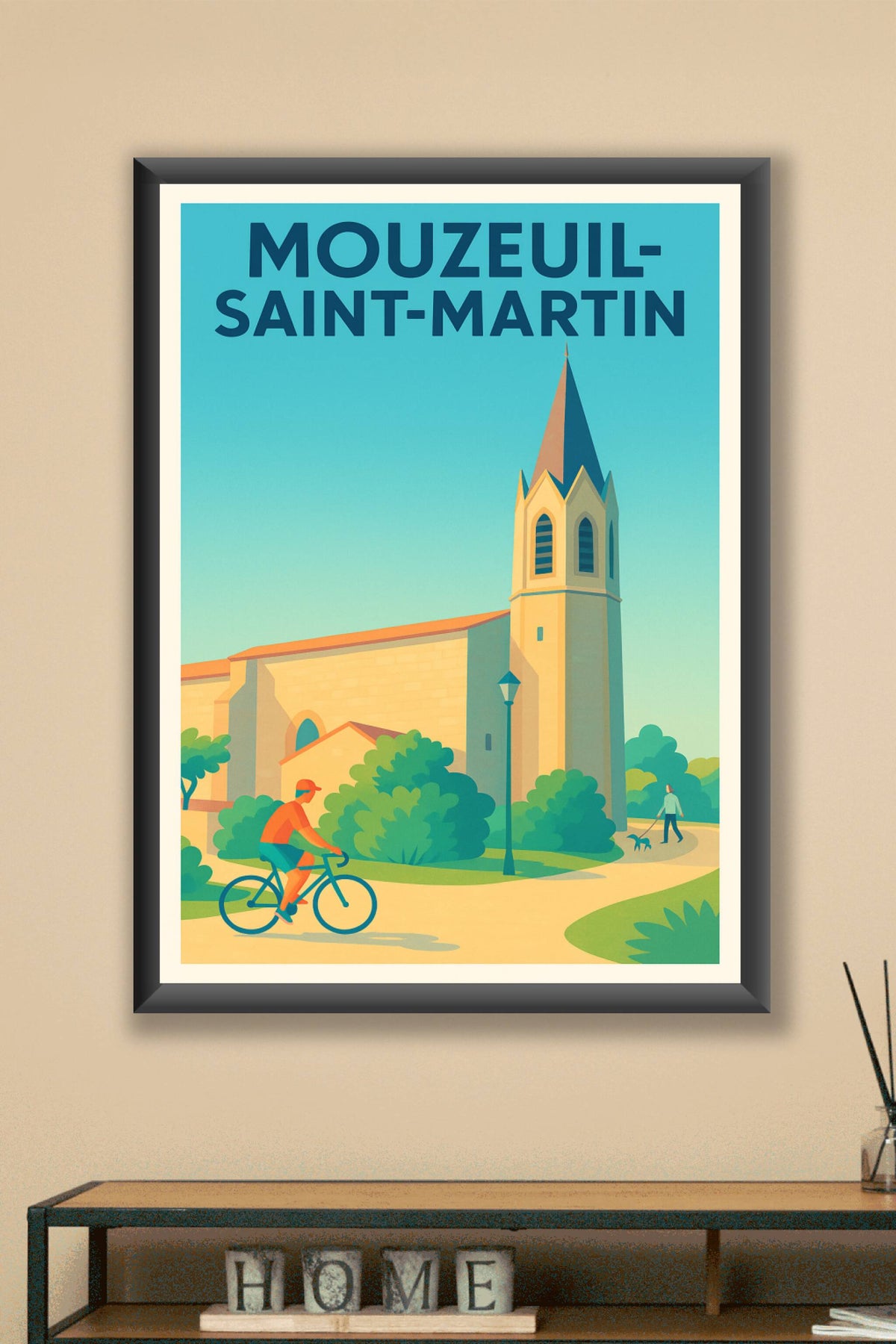 Affiche de Mouzeuil-Saint-Martin - Charme paisible et cycliste