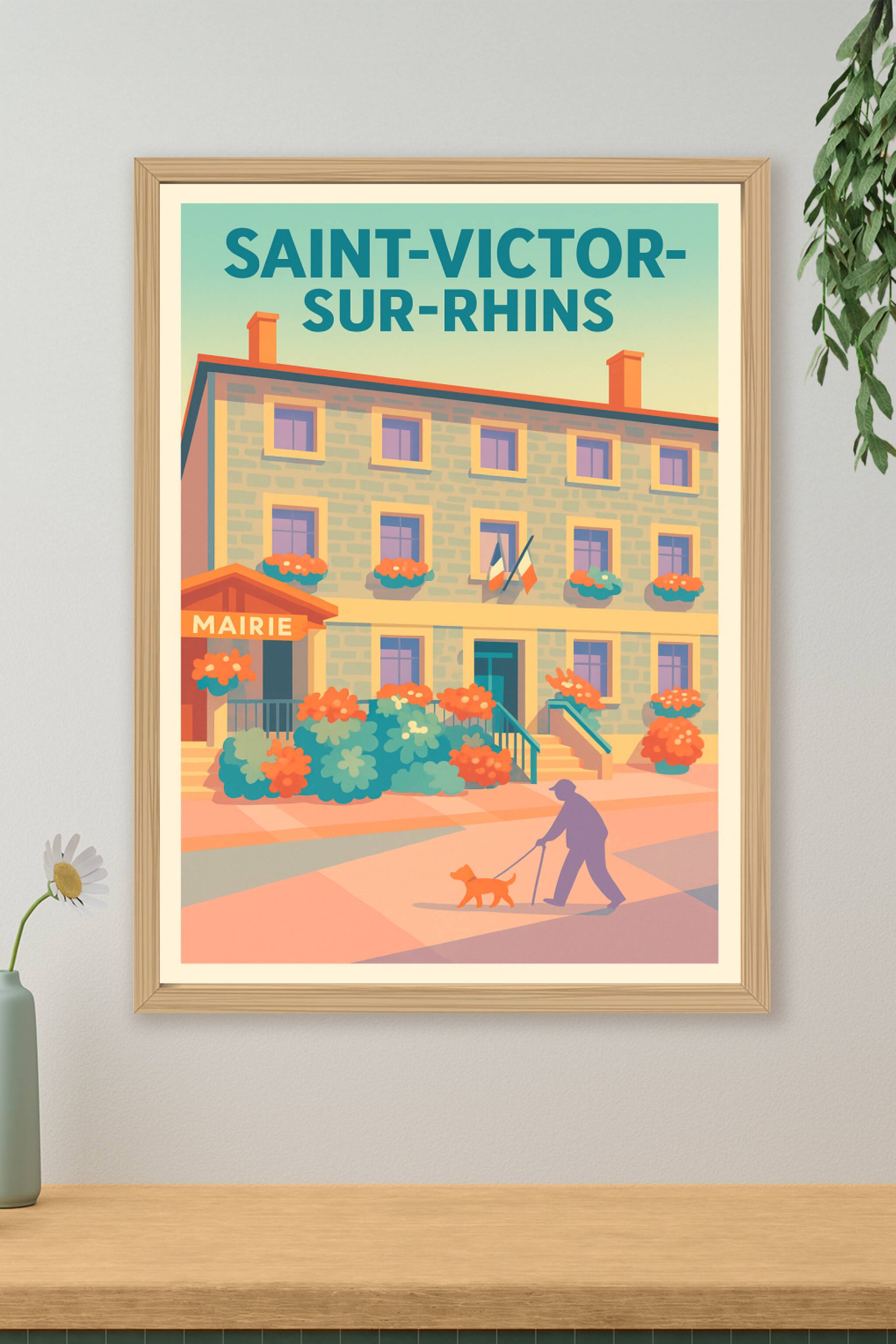 Affiche de Saint-Victor-sur-Rhins - Charme et douceur à la mairie